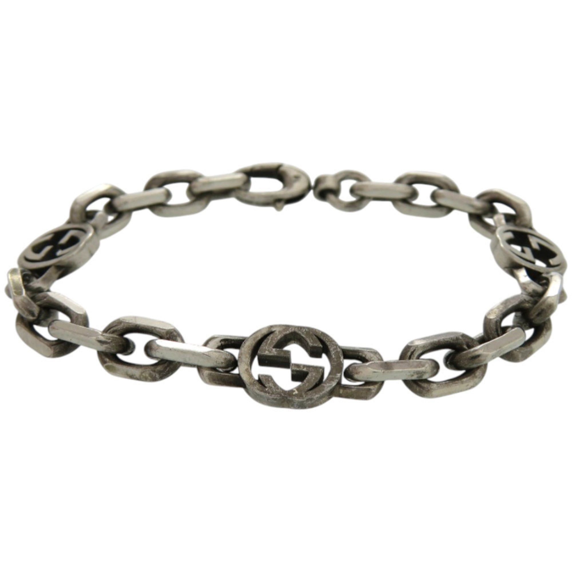 Gucci Gucci Interlocking Chain Bracelet in 925 Sterling Silver (1081) Size ONE SIZE - 1 Thumbnail