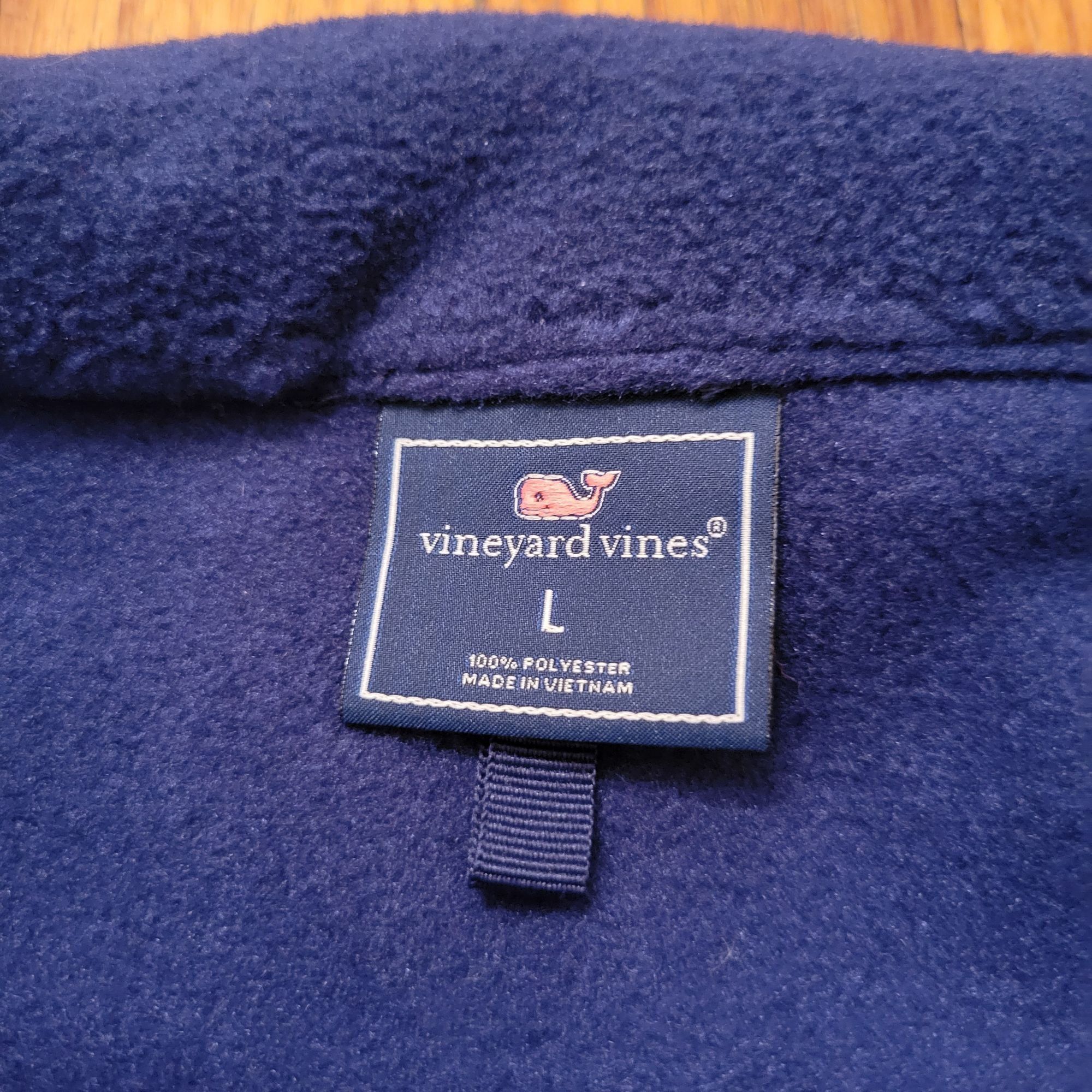 Vineyard Vines Vineyard Vines Fleece SHEP Vest Blue L Full Zip Sleeveless W Size US L / EU 52-54 / 3 - 3 Thumbnail