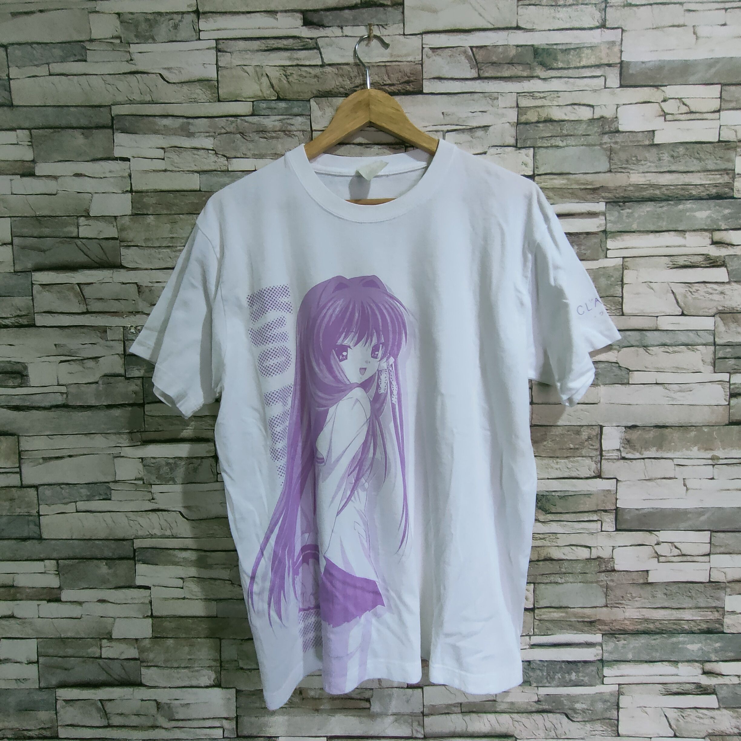 Anime × Vintage Very Rare Collection Anime Clannad char. Kyou Fujibayashi Size US XL / EU 56 / 4 - 2 Thumbnail