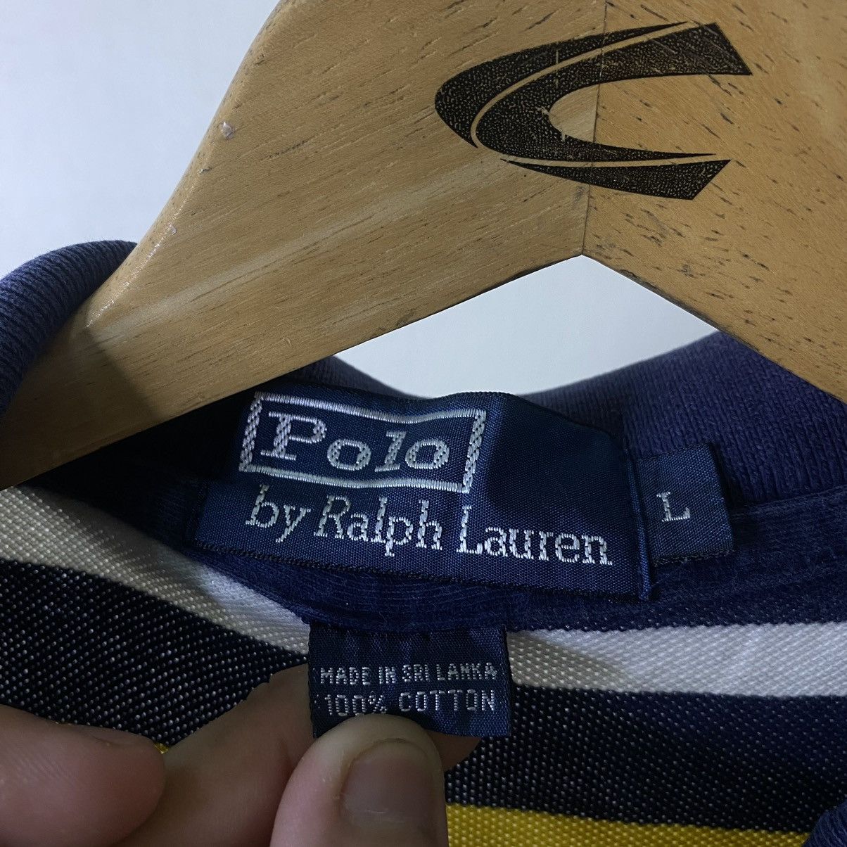 Polo Ralph Lauren Vintage Polo Ralph Lauren Multi Colour Stripes Tee Size US XL / EU 56 / 4 - 3 Thumbnail