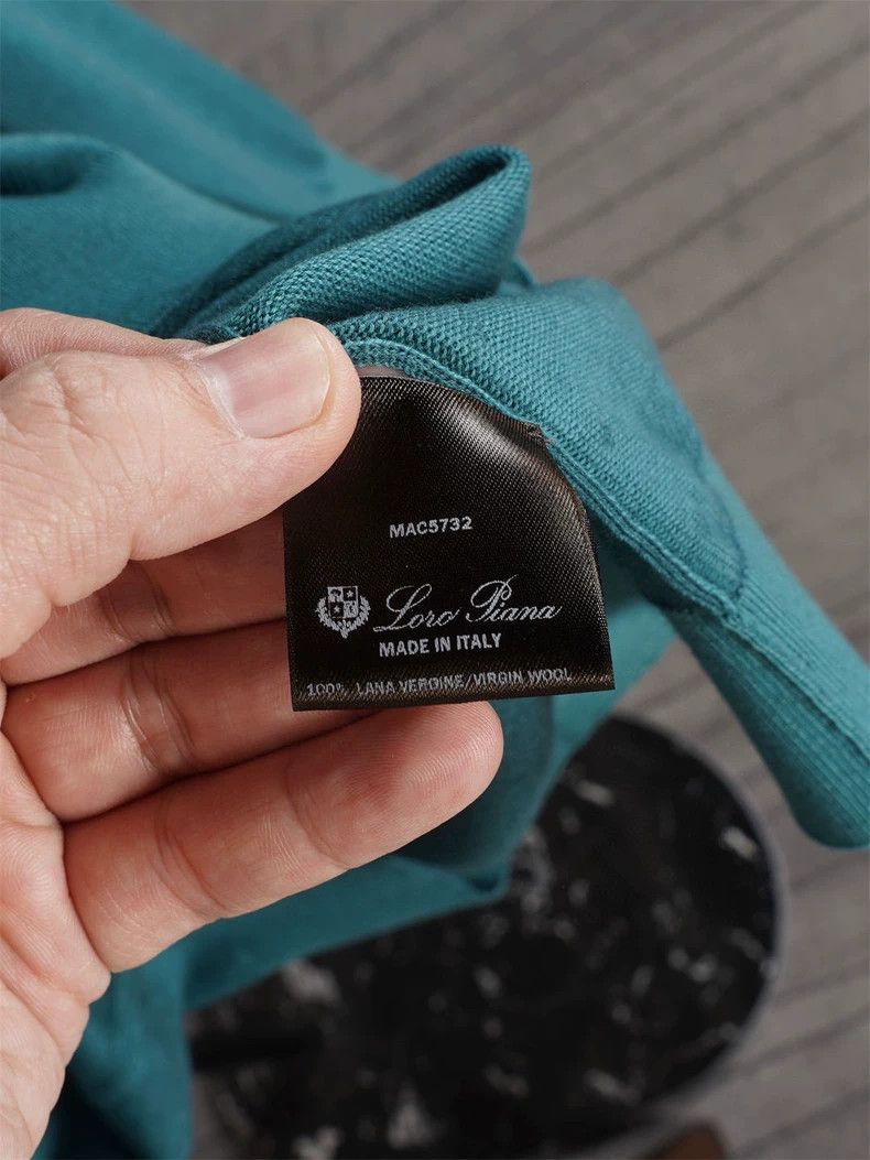 Loro Piana LORO PIANA Ceiling fabric GOK turquoise 12 micron knit swe Size US XL / EU 56 / 4 - 8 Thumbnail