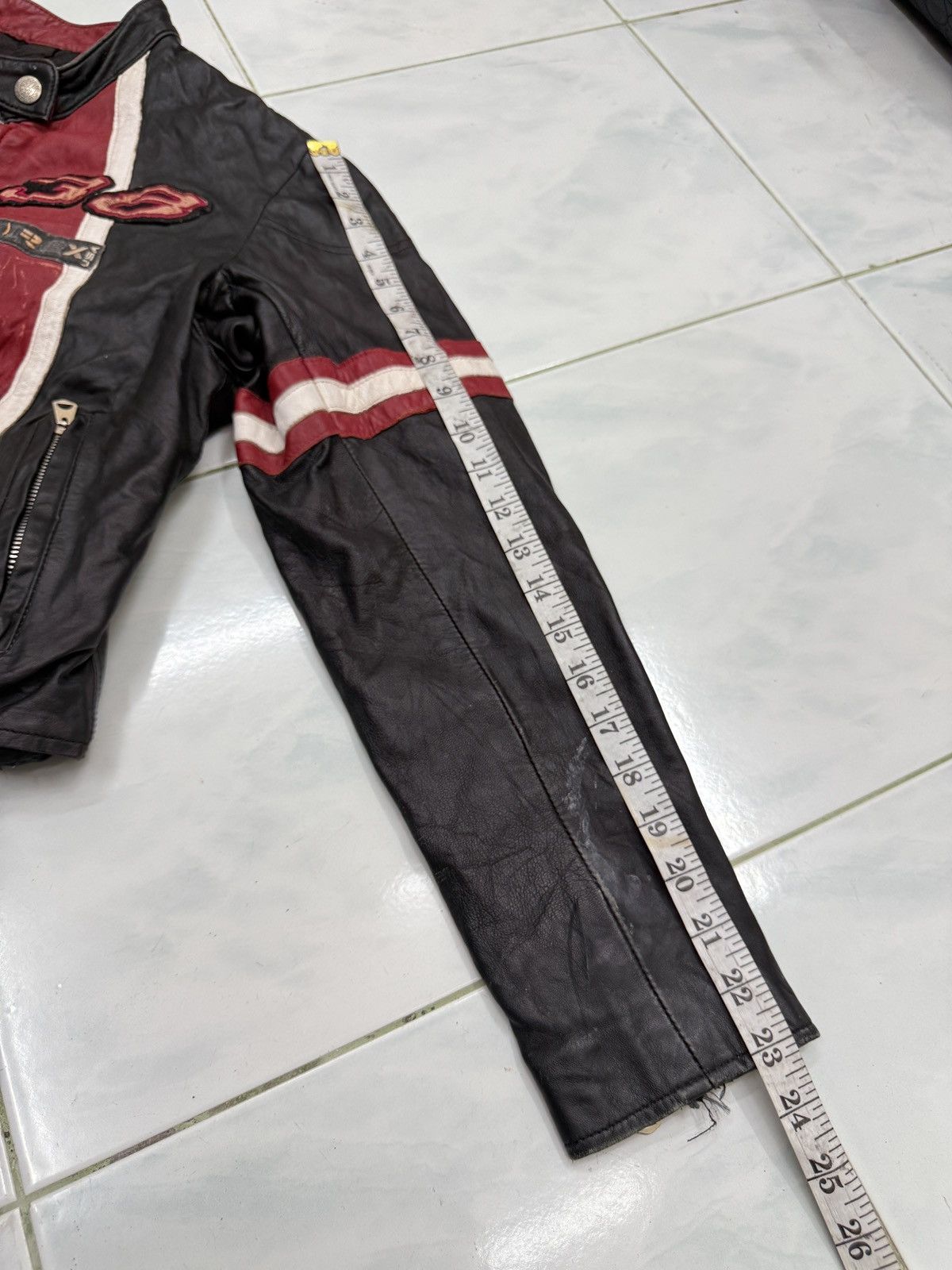 Avirex 🔥🔥🔥STEALS AVIREX VARSITY RACING LEATHER JACKET Size M / US 6-8 / IT 42-44 - 25 Thumbnail