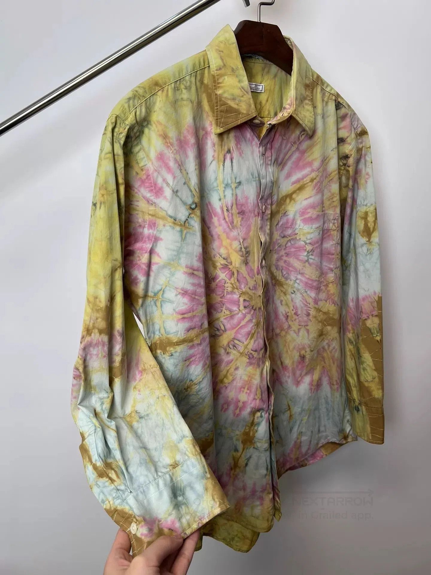 Dior Tie-Dye Long Sleeve Button-Up Shirt. Size US L / EU 52-54 / 3 - 4 Thumbnail