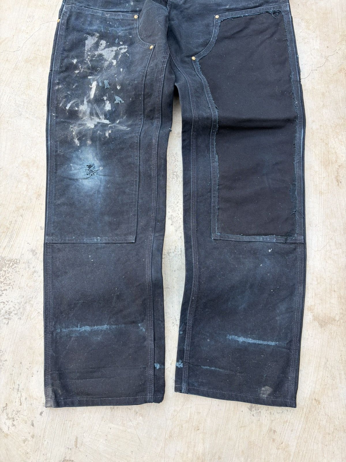 Carhartt Vintage 00s Carhartt Double Knee Pant Paint Splatter Size US 33 - 3 Thumbnail