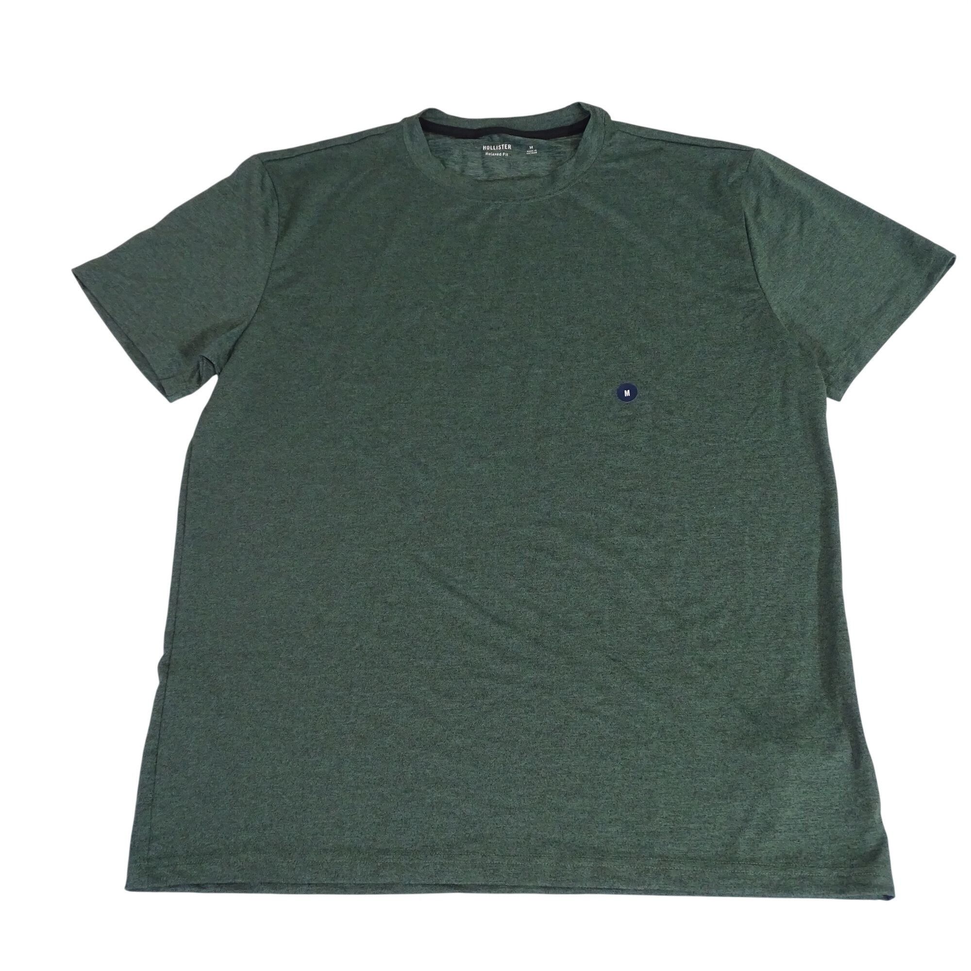 Hollister Hollister Men Relaxed Fit Heather Green Crew T-Shirt Size M Size US M / EU 48-50 / 2 - 1 Thumbnail