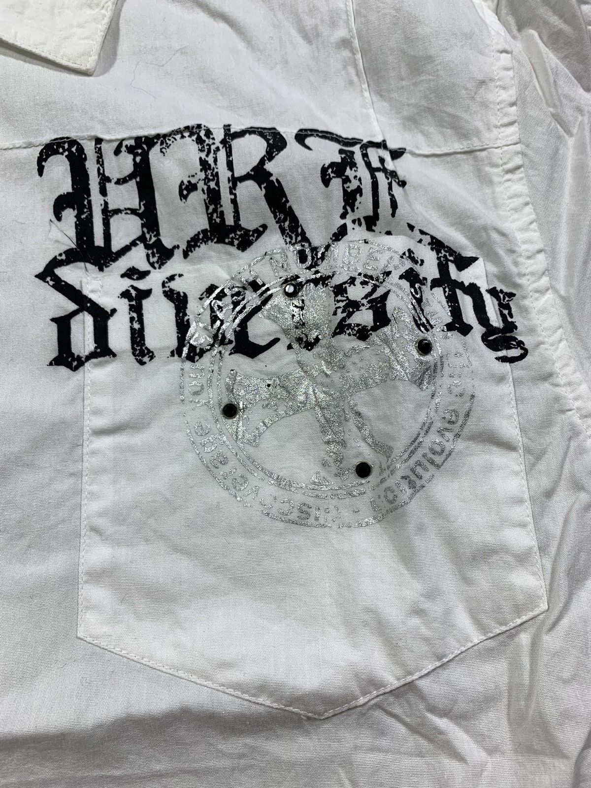 Hysteric Glamour Slash Number Japan Seditionaries Punk Gothic Shirt Size US L / EU 52-54 / 3 - 5 Thumbnail