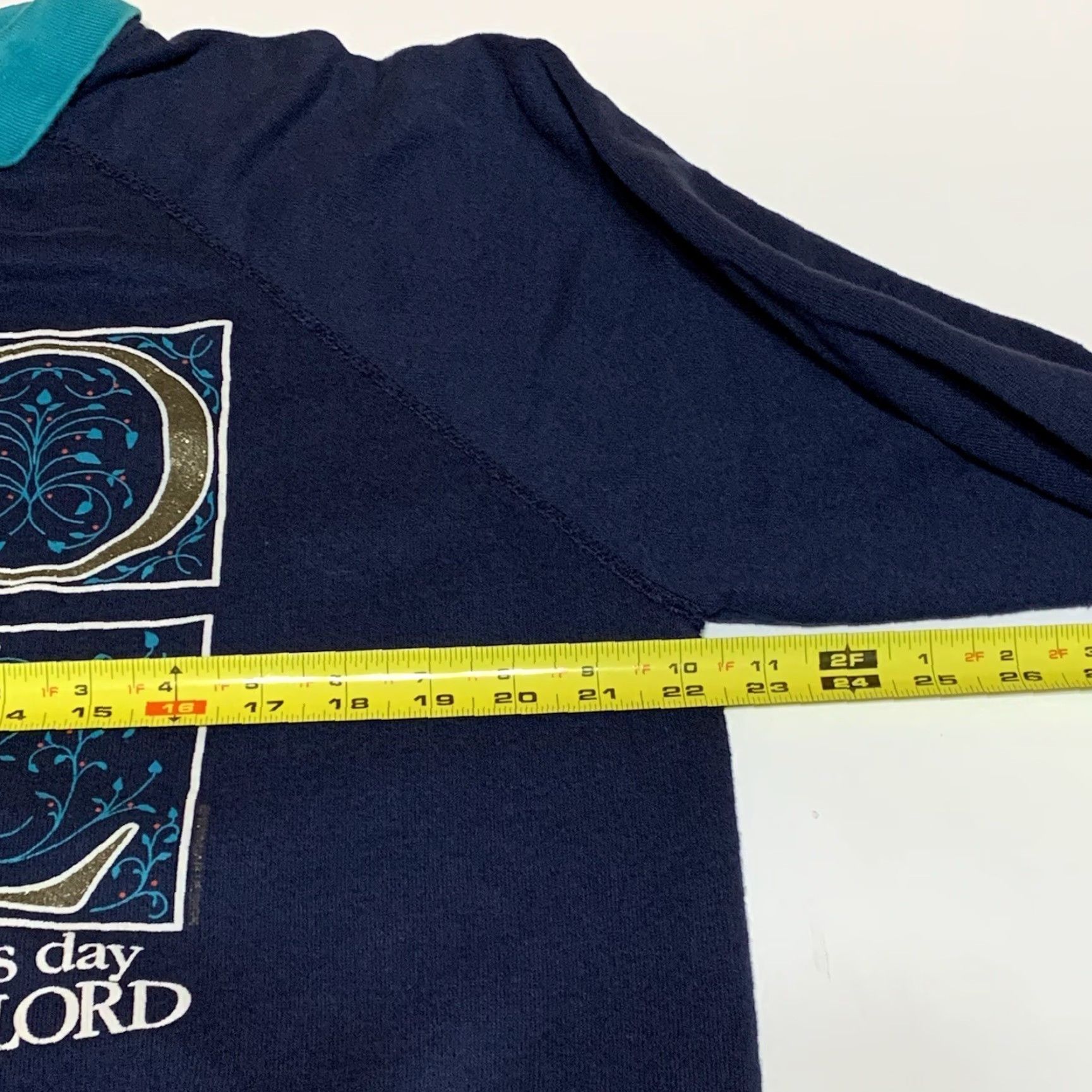 Vintage VINTAGE 90s Noel Christmas Mom Crewneck Sweatshirt With Collar Made In USA Size L Blue Mens? Size L / US 10 / IT 46 - 6 Thumbnail