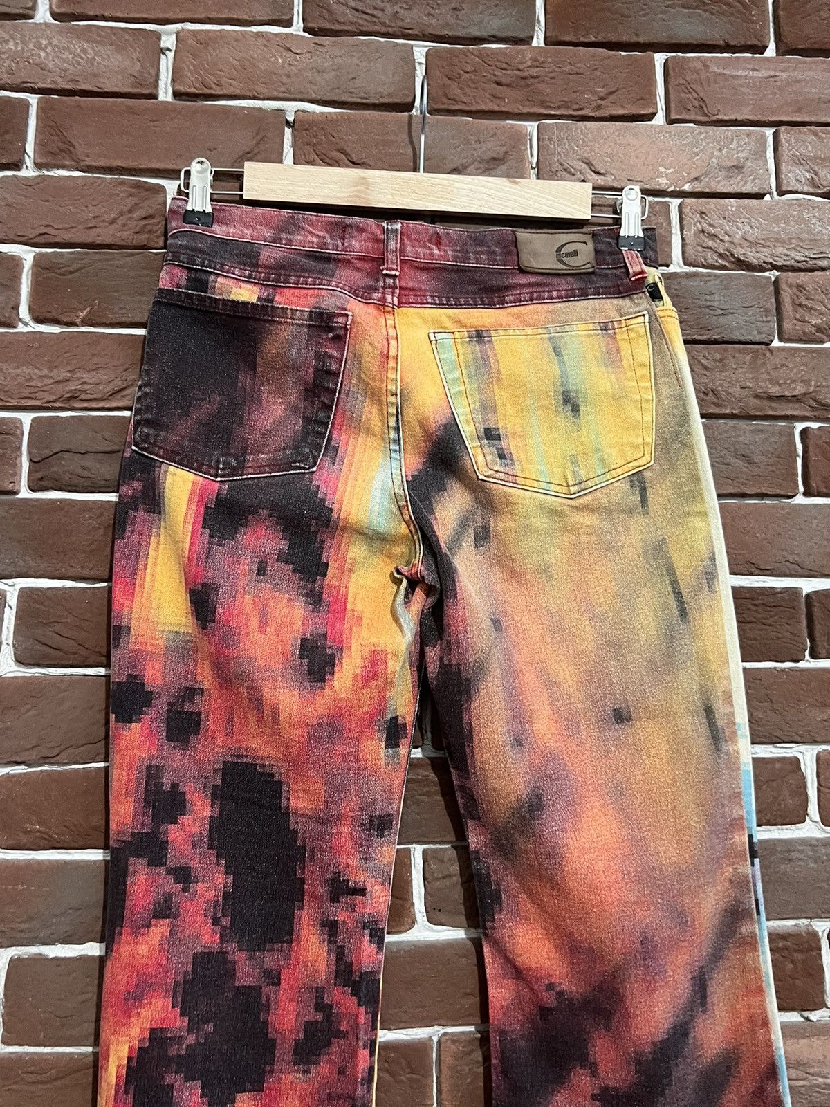 Just Cavalli Rare Vintage SS01 Just Cavalli Pixel Face Archive Pants 30 Size US 30 / EU 46 - 6 Thumbnail
