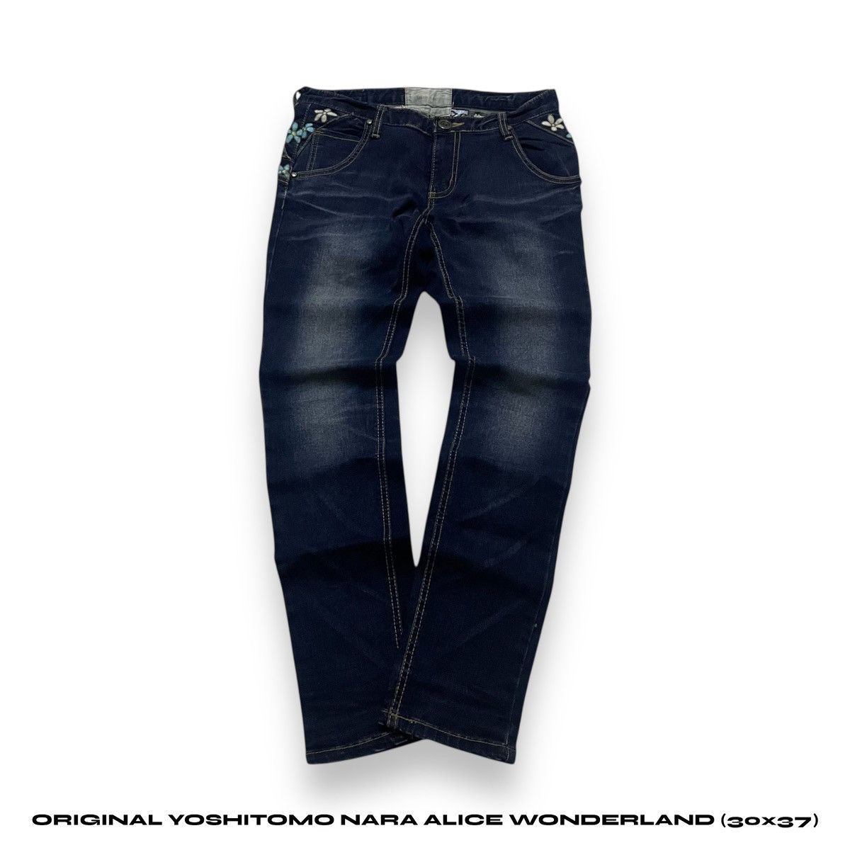 Japanese Brand YOSHITOMO NARA ALICE IN WONDERLAND DENIM Size US 30 / EU 46 - 1 Thumbnail