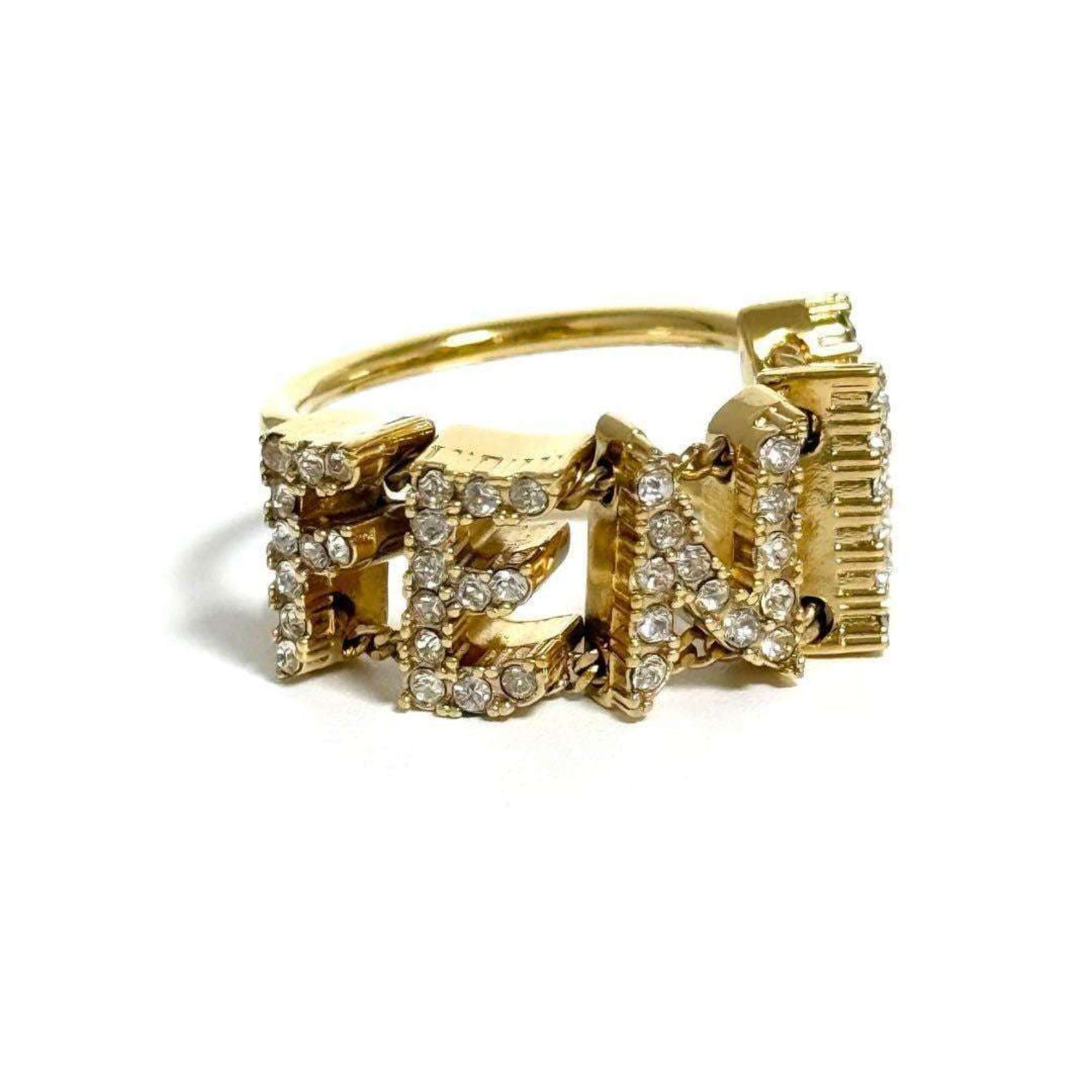 Fendi Fendi Women's/Men's Logo Wide Ring Size ONE SIZE - 1 Thumbnail