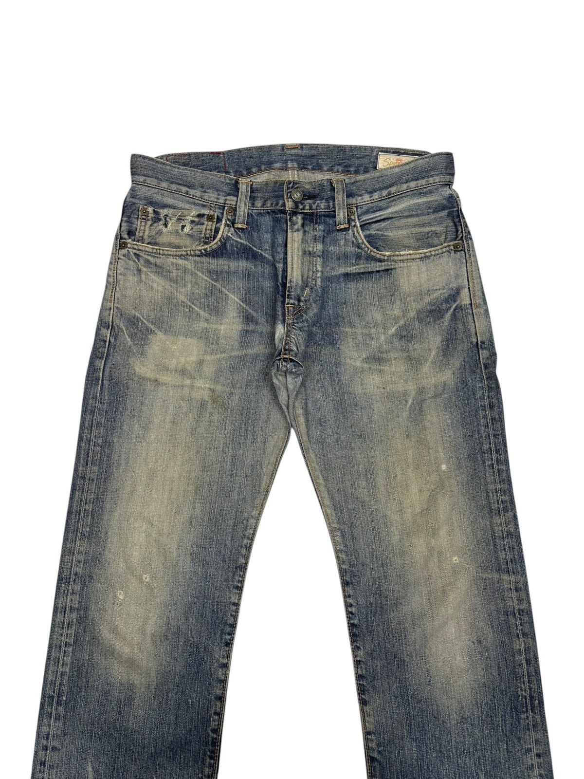 Kapital Edwin 503 Rebel Vintage Mud Wash Distressed Denim Jeans Size US 35 - 5 Thumbnail