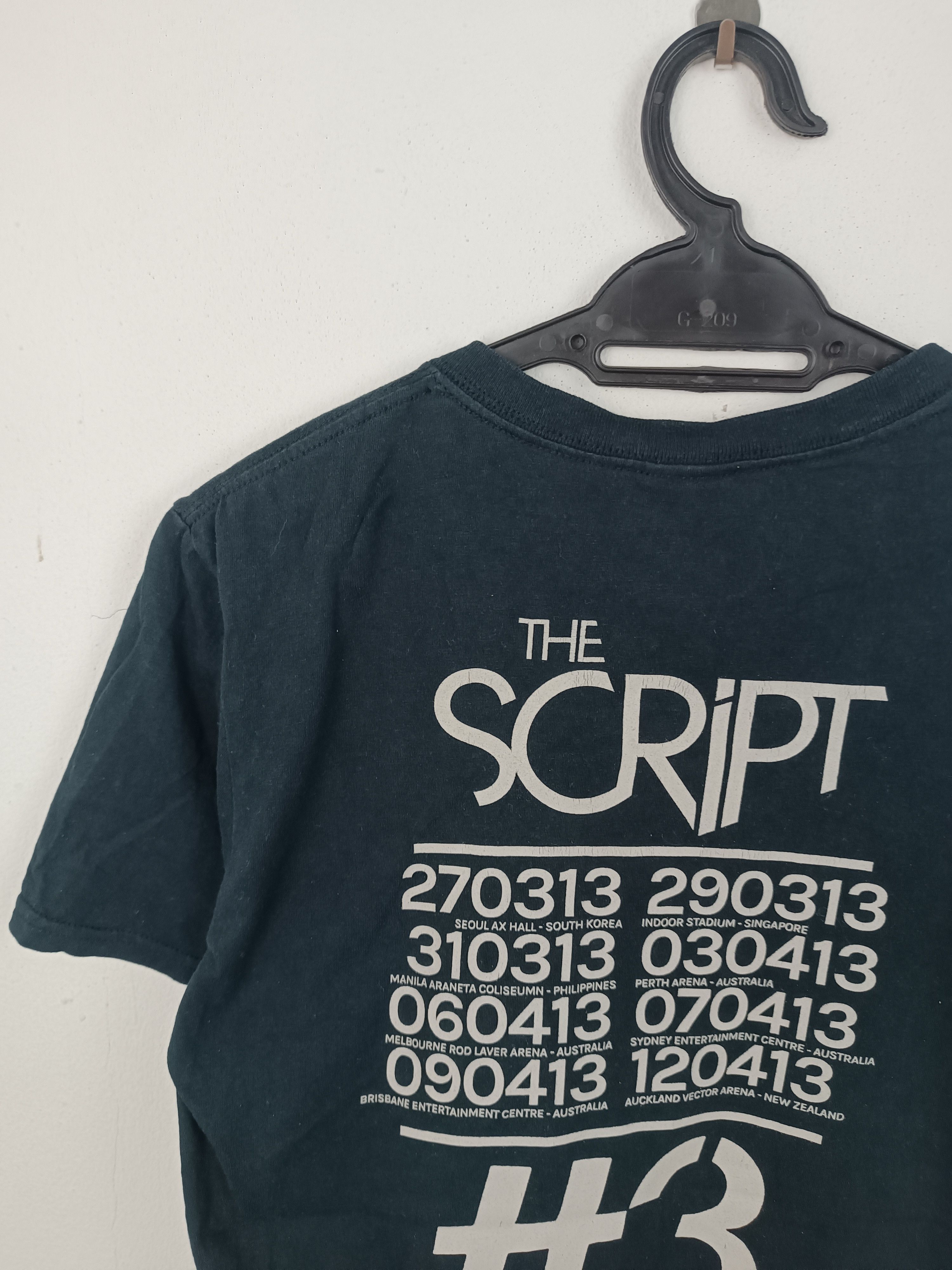 Band Tees VINTAGE 2013 THE SCRIPT WORLD TOUR TEE maroon 5 greenday Size US S / EU 44-46 / 1 - 11 Thumbnail