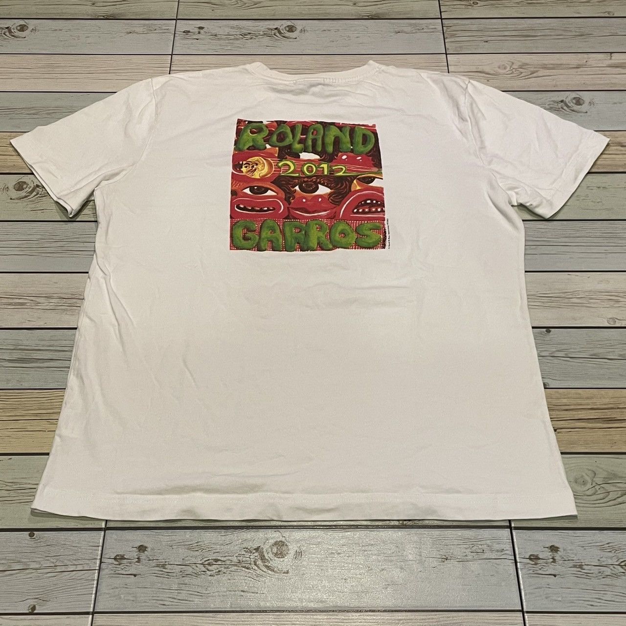 Vintage Rare Vintage 2012 Roland Garros Tennis Tee Grand Slam Size US L / EU 52-54 / 3 - 4 Thumbnail