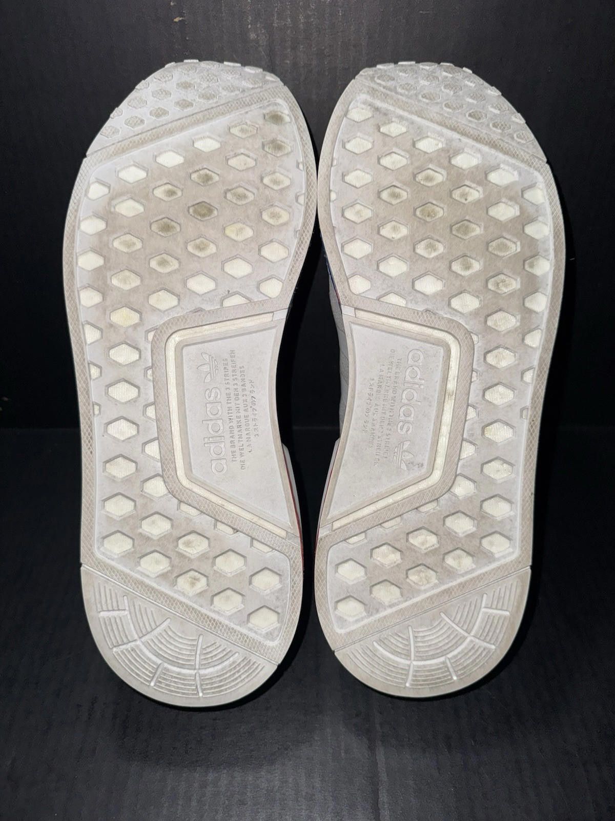 Adidas Adidas Men's NMD_R1 V2 White Lush Red Blue FX4148 Sz 11 USA Size US 11 / EU 44 - 8 Thumbnail