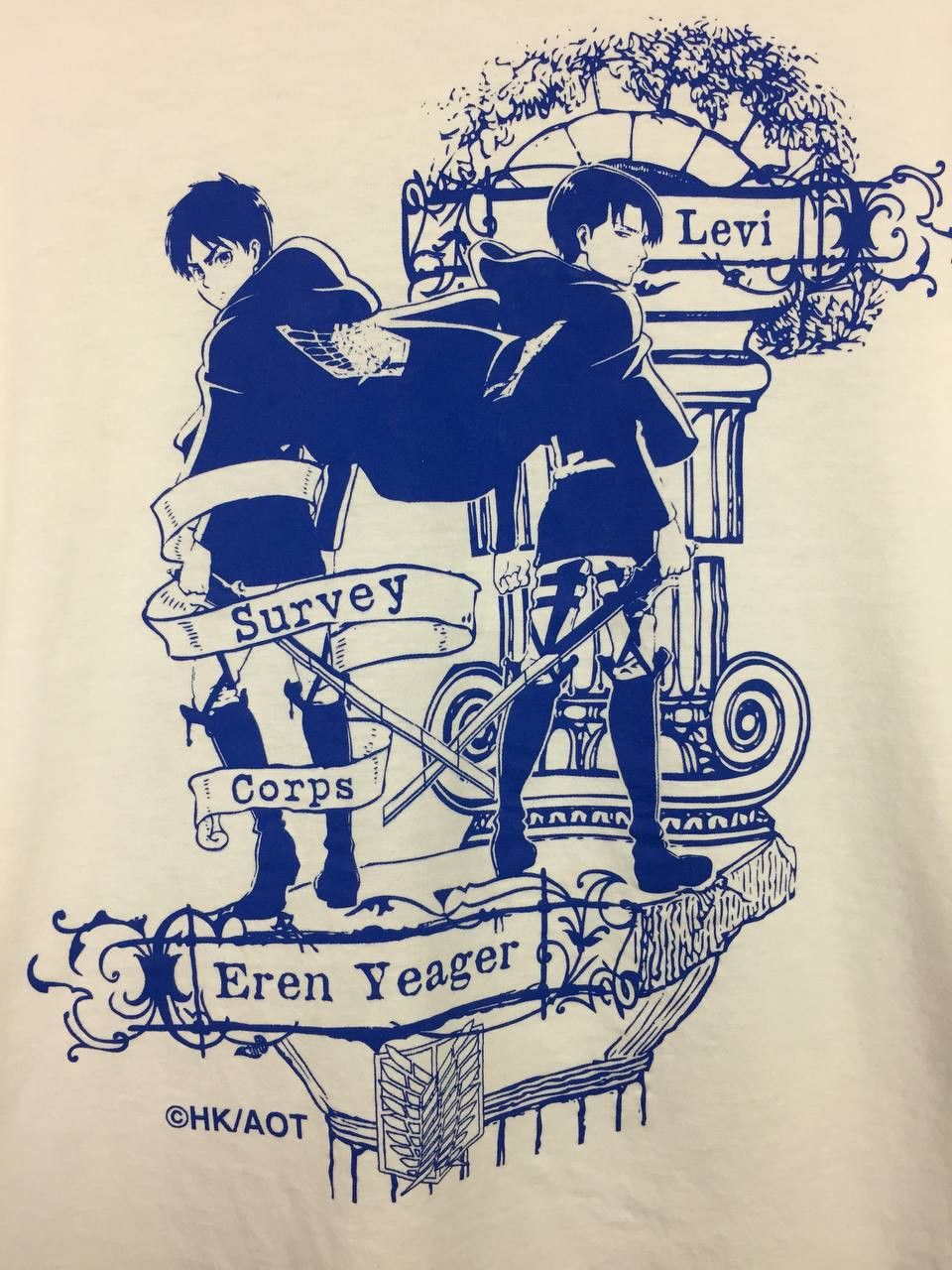 Anime Attack On Titan Survey Corps Anime Manga Tee Size US M / EU 48-50 / 2 - 4 Thumbnail