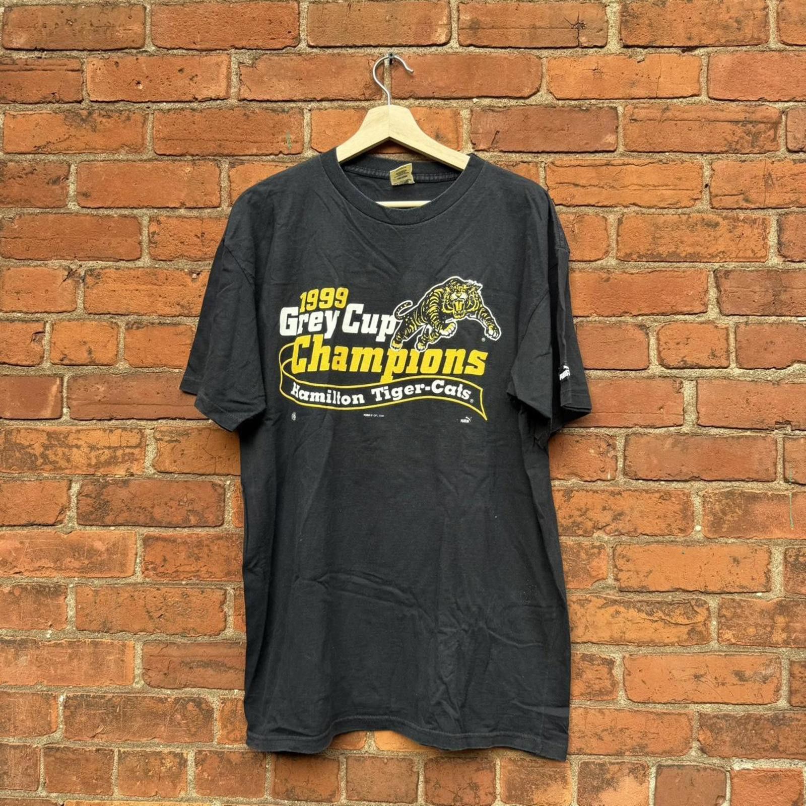 Puma Vintage Hamilton tiger cats grey cup champions t shirt 99 L Size US L / EU 52-54 / 3 - 1 Thumbnail