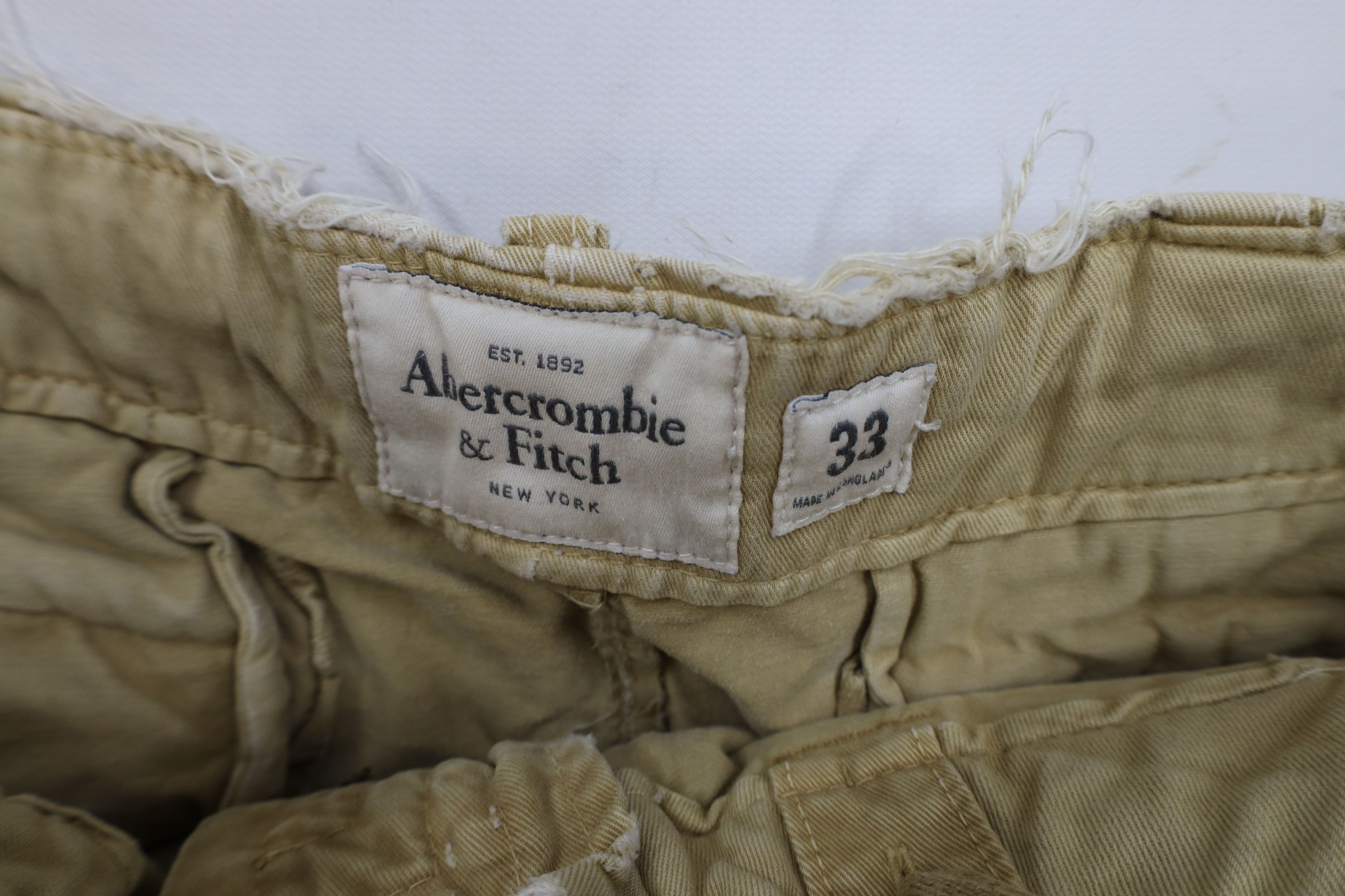 Abercrombie & Fitch × Vintage Vintage Abercrombie & Fitch Button Fly Heavy Cargo Shorts Size US 33 - 9 Thumbnail