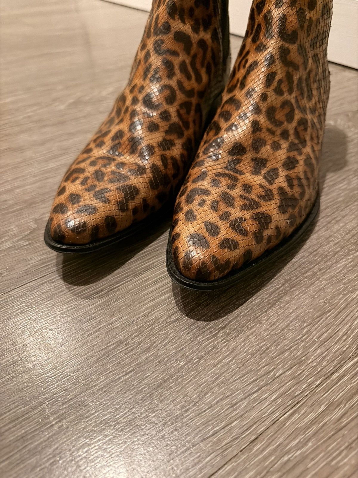 Celine Celine Python Leopard Print Jacno Chelsea Boot Hedi Slimane Size US 10 / EU 43 - 5 Thumbnail