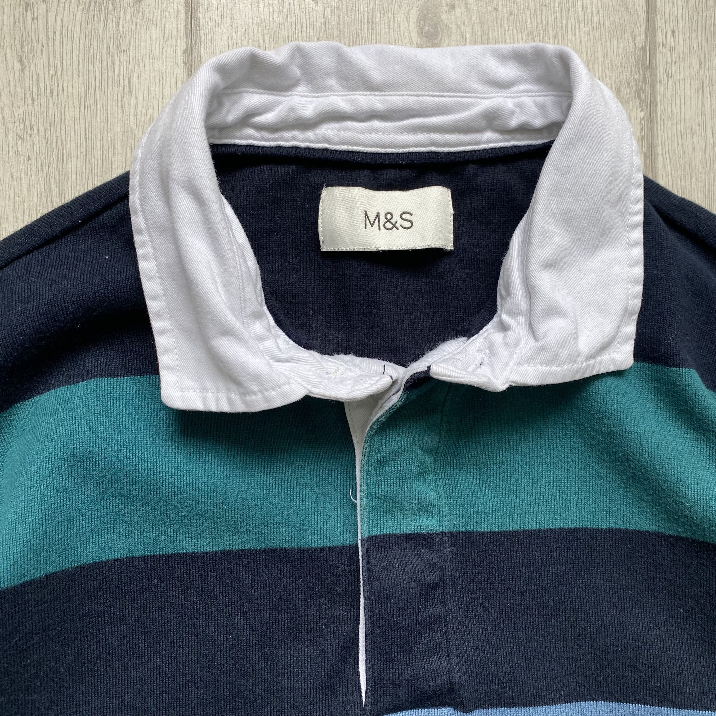 Polo Ralph Lauren MS Ralph Lauren style Striped rugby shirt longsleeve vintage Size US M / EU 48-50 / 2 - 7 Thumbnail