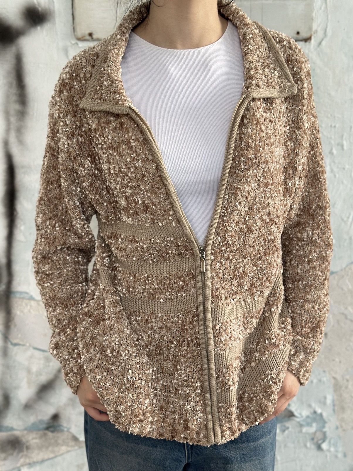 Elisabetta Franchi VTG Women’s Zip Sweater Elizabeth Scott Size L Y2K 00s USA Size L / US 10 / IT 46 - 8 Thumbnail