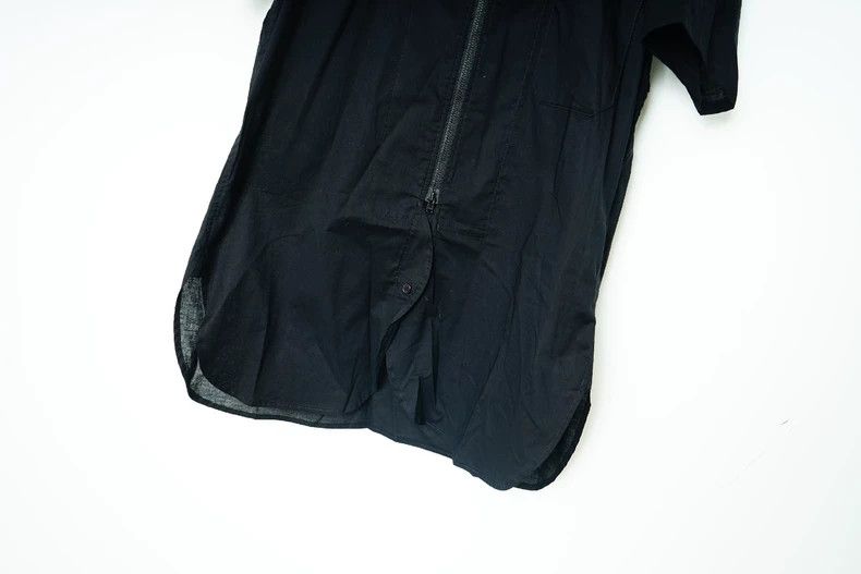 Yohji Yamamoto yohji yamamoto High Neck Short Sleeve Shirt 2503-Nextarrow Size US M / EU 48-50 / 2 - 6 Thumbnail