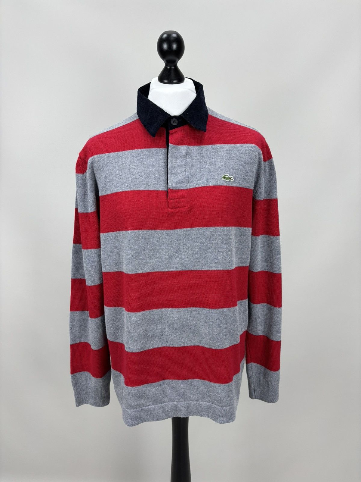 Lacoste Mens vintage long sleeve sweater rugby Lacoste Size 7 Size US L / EU 52-54 / 3 - 1 Thumbnail