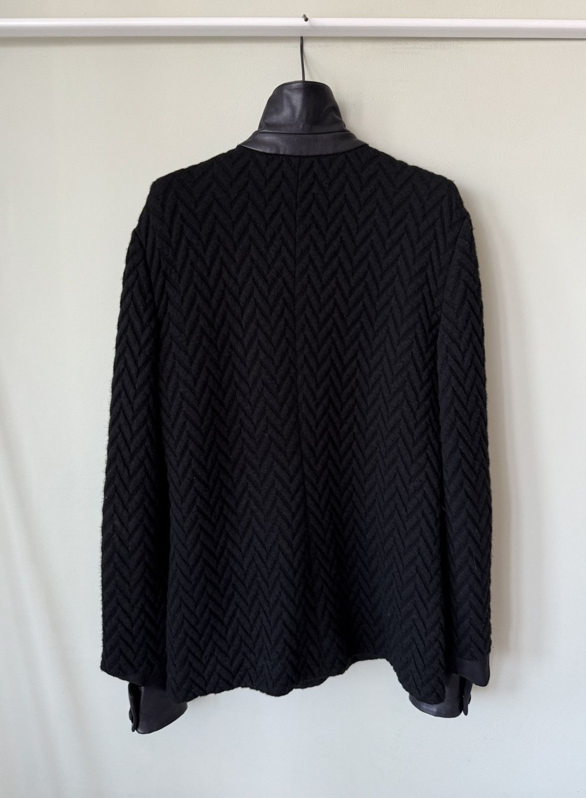 Armani Emporio Armani cotton & leather Francis W’s Jacket Size M / US 6-8 / IT 42-44 - 2 Thumbnail