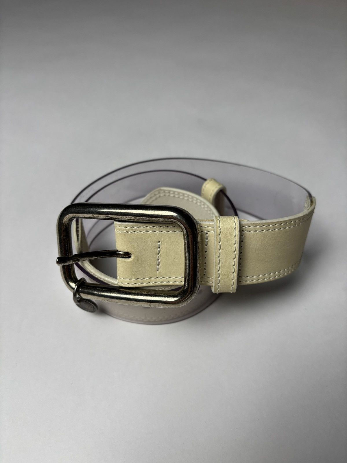Dries Van Noten 90’s Dries Van Noten PVC/Leather Belt Size ONE SIZE - 1 Thumbnail