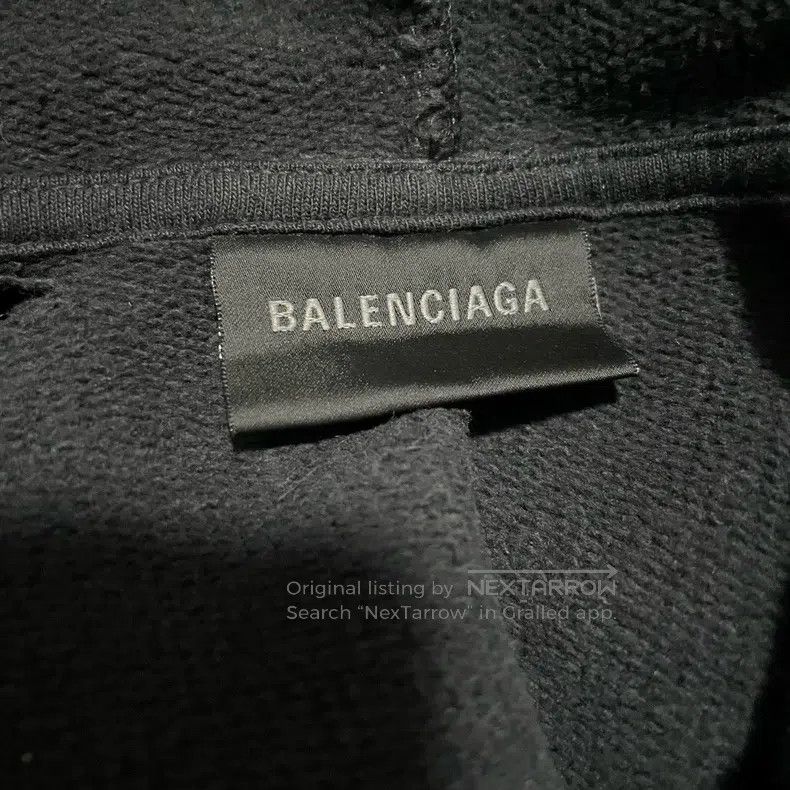 Balenciaga Balenciaga Graffiti Tape Washed Destroyed Zipper Hoodie Size US XL / EU 56 / 4 - 3 Thumbnail