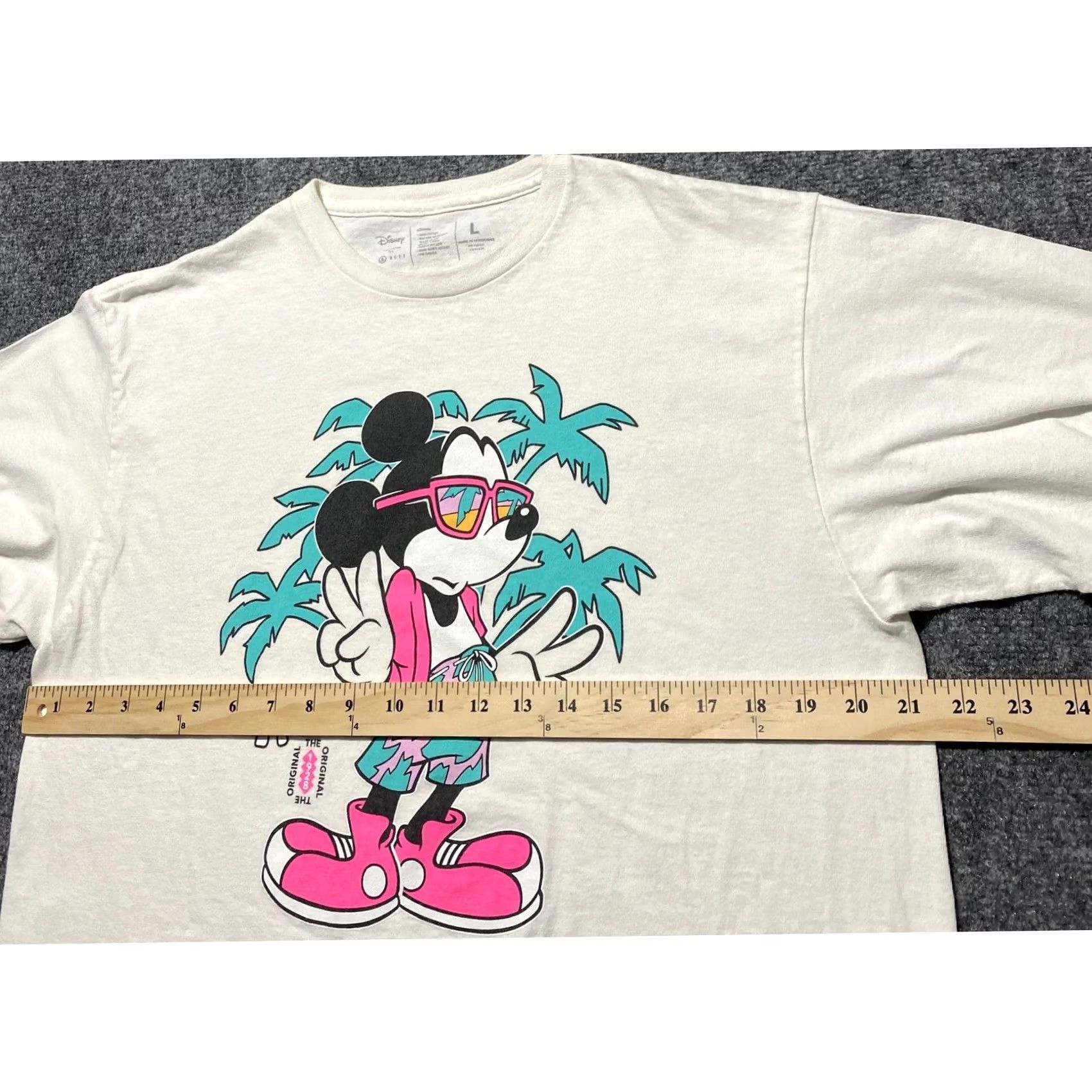 Disney Disney x Neff Mickey Mouse Tropical Long Graphic T-Shirt White Large Size US L / EU 52-54 / 3 - 4 Thumbnail