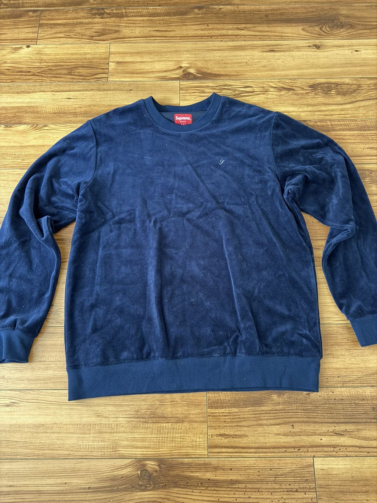 Supreme Supreme Velour Crewneck Size US L / EU 52-54 / 3 - 1 Thumbnail