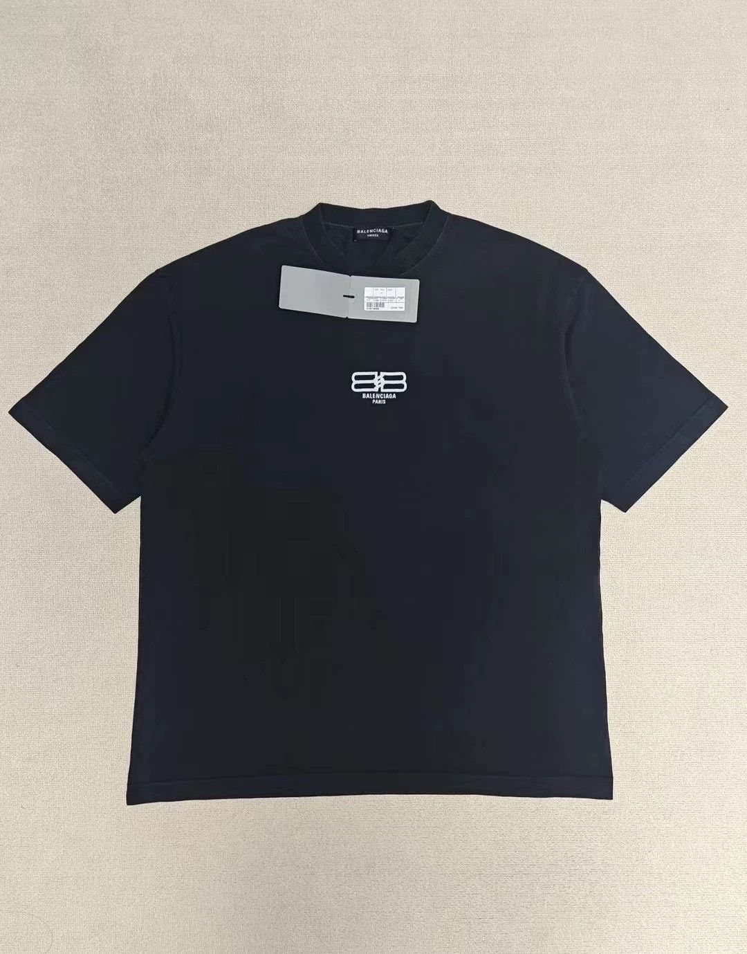 Balenciaga Balenciaga 23ss Black Double B Embroidered Logo Short Sleeve T-shirt Size US S / EU 44-46 / 1 - 1 Thumbnail