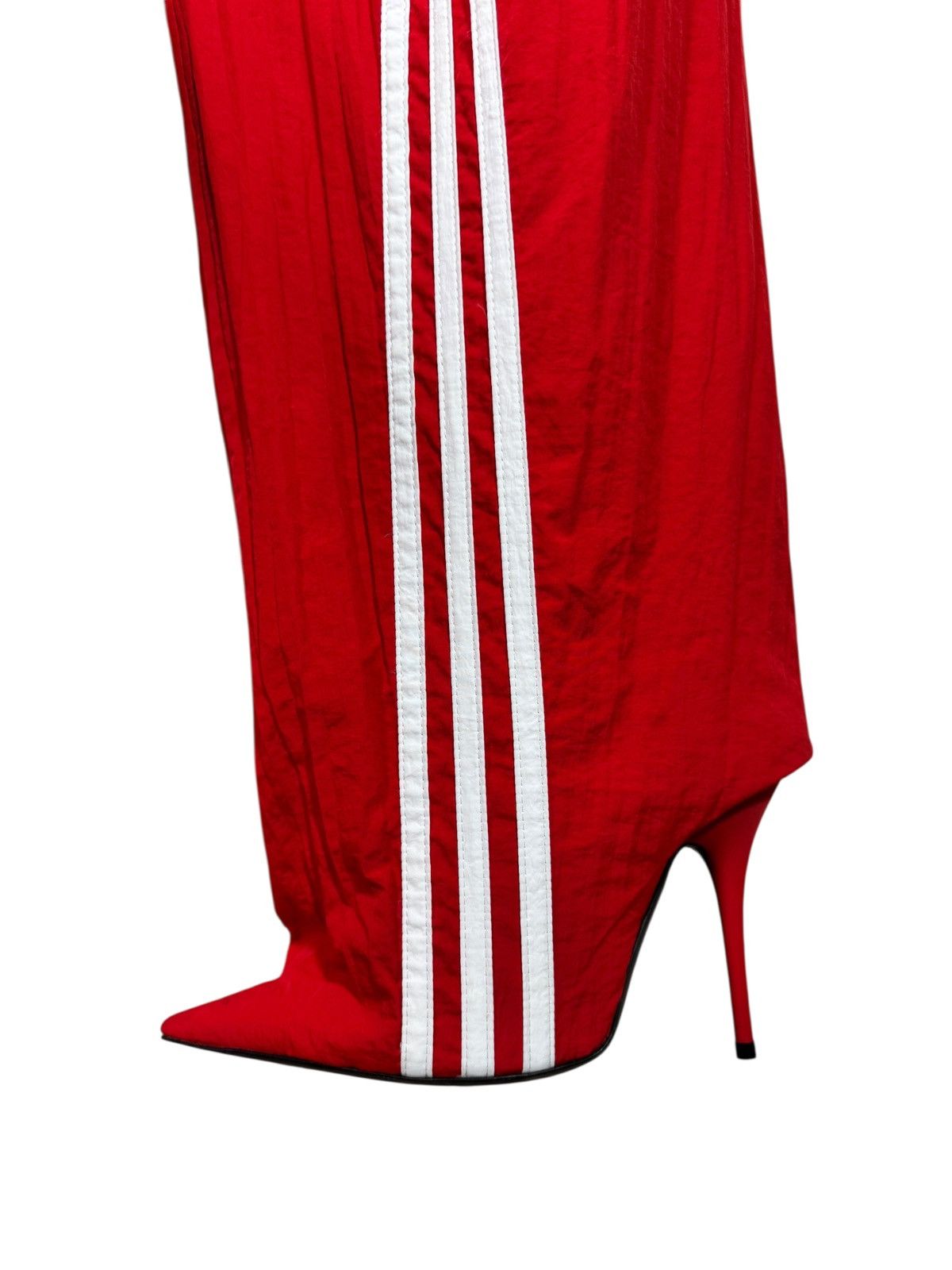 Adidas × Balenciaga Balenciaga x Adidas Red Track Pants with Heeled Boots Size 25" / US 0 / IT 36 - 10 Thumbnail