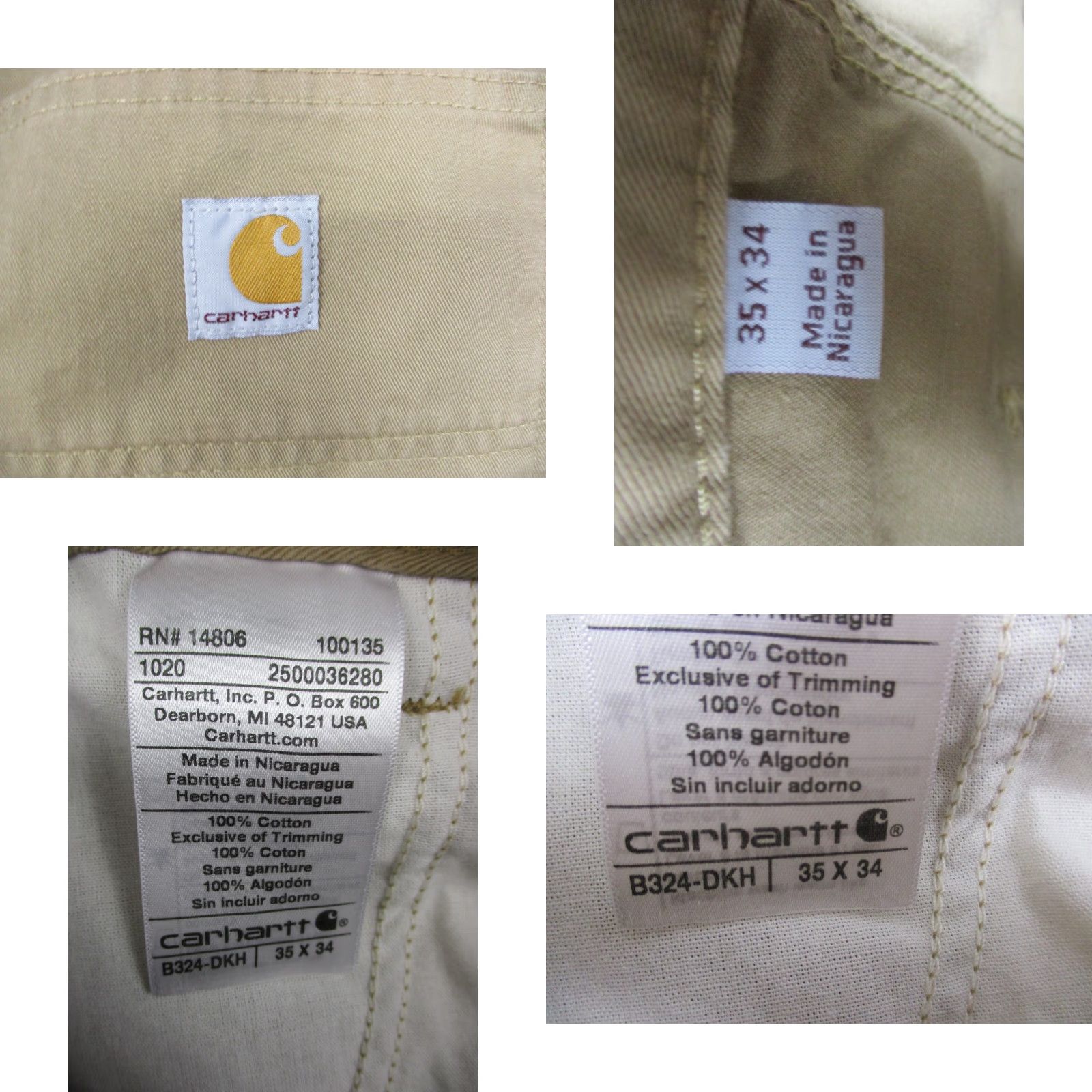 Carhartt Carhartt Carpenter Pants 34x33 Men's Brown Duck Canvas Work Utility Pants Regular Straight Brown Duck Canvas Workwear Mens 34x33 Carhartt B324 Size US 34 / EU 50 - 8 Thumbnail