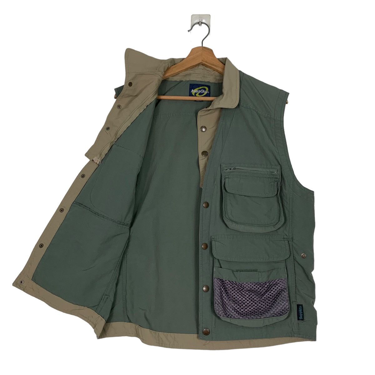 Japanese Brand AXES QUIN Double Layer Utility Vest #0440-C20 Size US M / EU 48-50 / 2 - 9 Thumbnail
