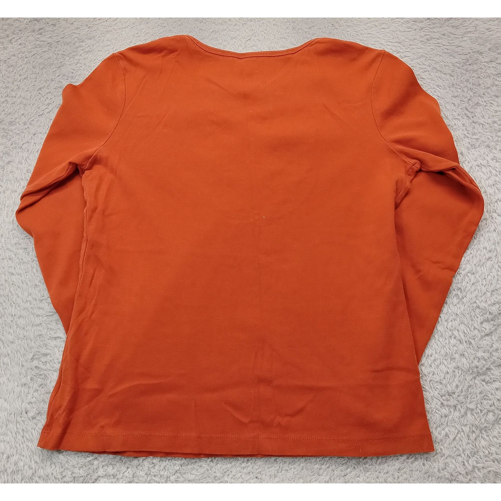 & Other Stories Kim Rogers Top S Women's Long Sleeve Pullover Orange Cotton Size S / US 4 / IT 40 - 3 Thumbnail