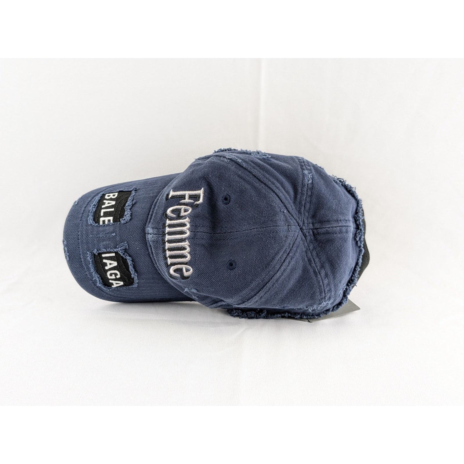 Balenciaga o1rshd1 Q:3 / Size: L / DUP/ Femme Logo Cap / Hat Blue/Black Size ONE SIZE - 7 Thumbnail