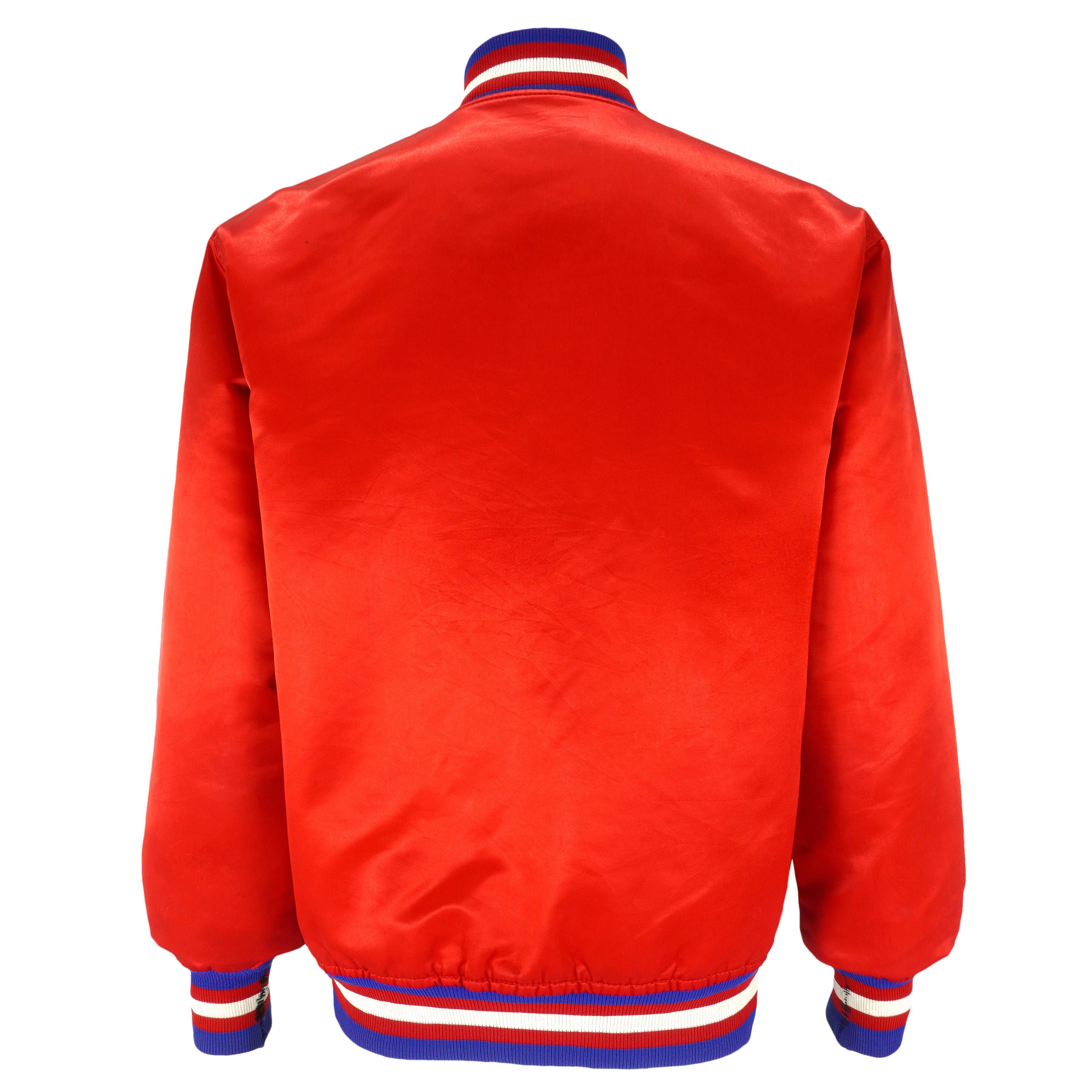 Starter NBA - Philadelphia 76ers Spell-Out Satin Jacket 1990s Size US L / EU 52-54 / 3 - 3 Thumbnail
