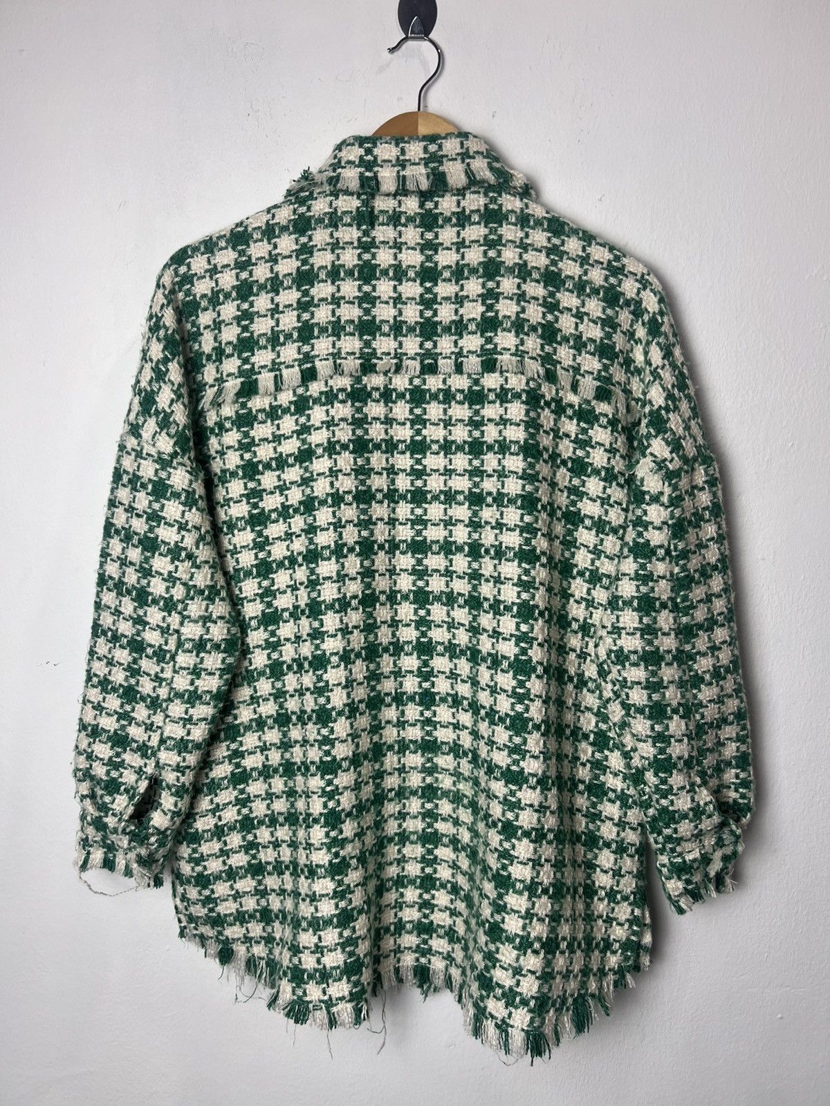 If Six Was Nine Green Tweed Frayed Jacket Size US S / EU 44-46 / 1 - 2 Thumbnail