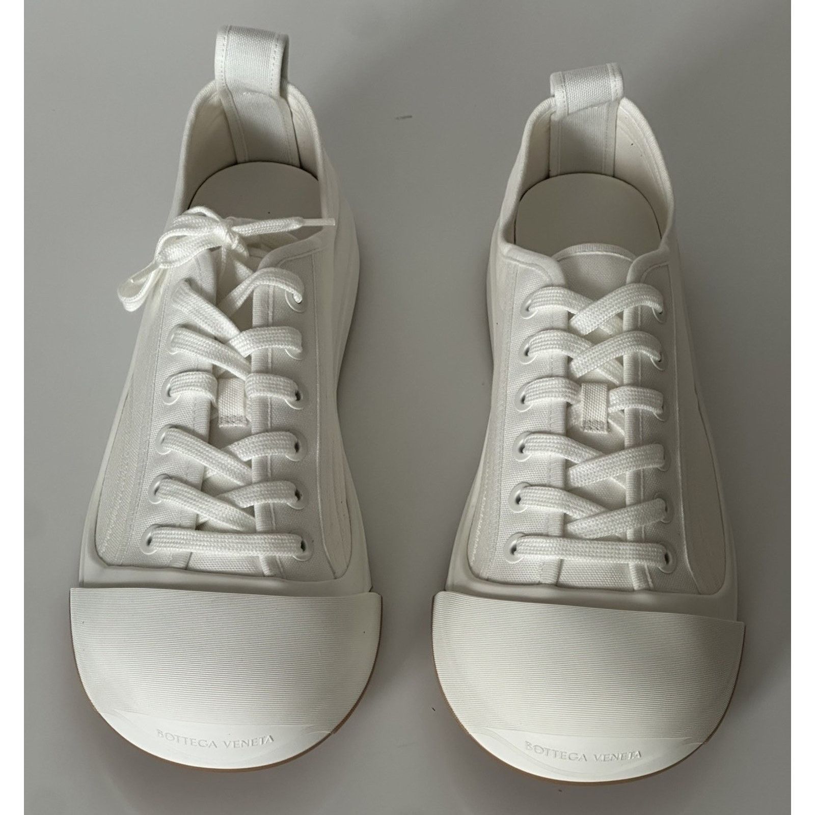 Bottega Veneta Bottega Veneta Canvas White Sneakers 10 US 741360 Size US 10 / EU 43 - 9 Thumbnail