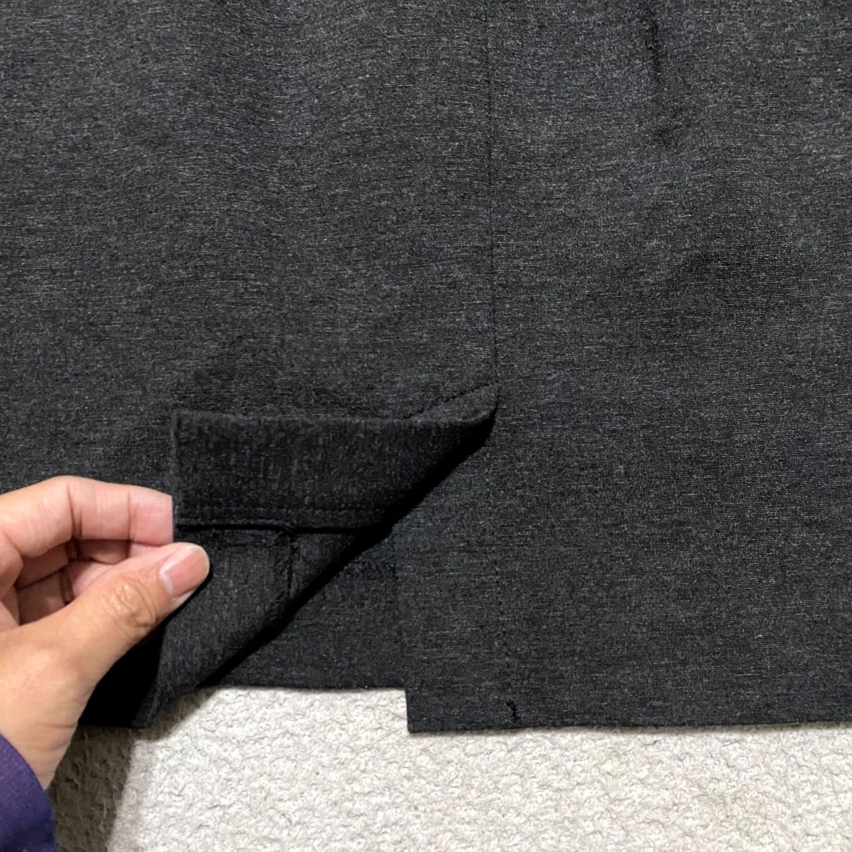 J. Jill J. Jill Skirt PS Gray Knit Straight & Pencil Knee Length Ladies Womens Petites Mid Rise Button? No Closure Size 28" / US 6 / IT 42 - 7 Thumbnail