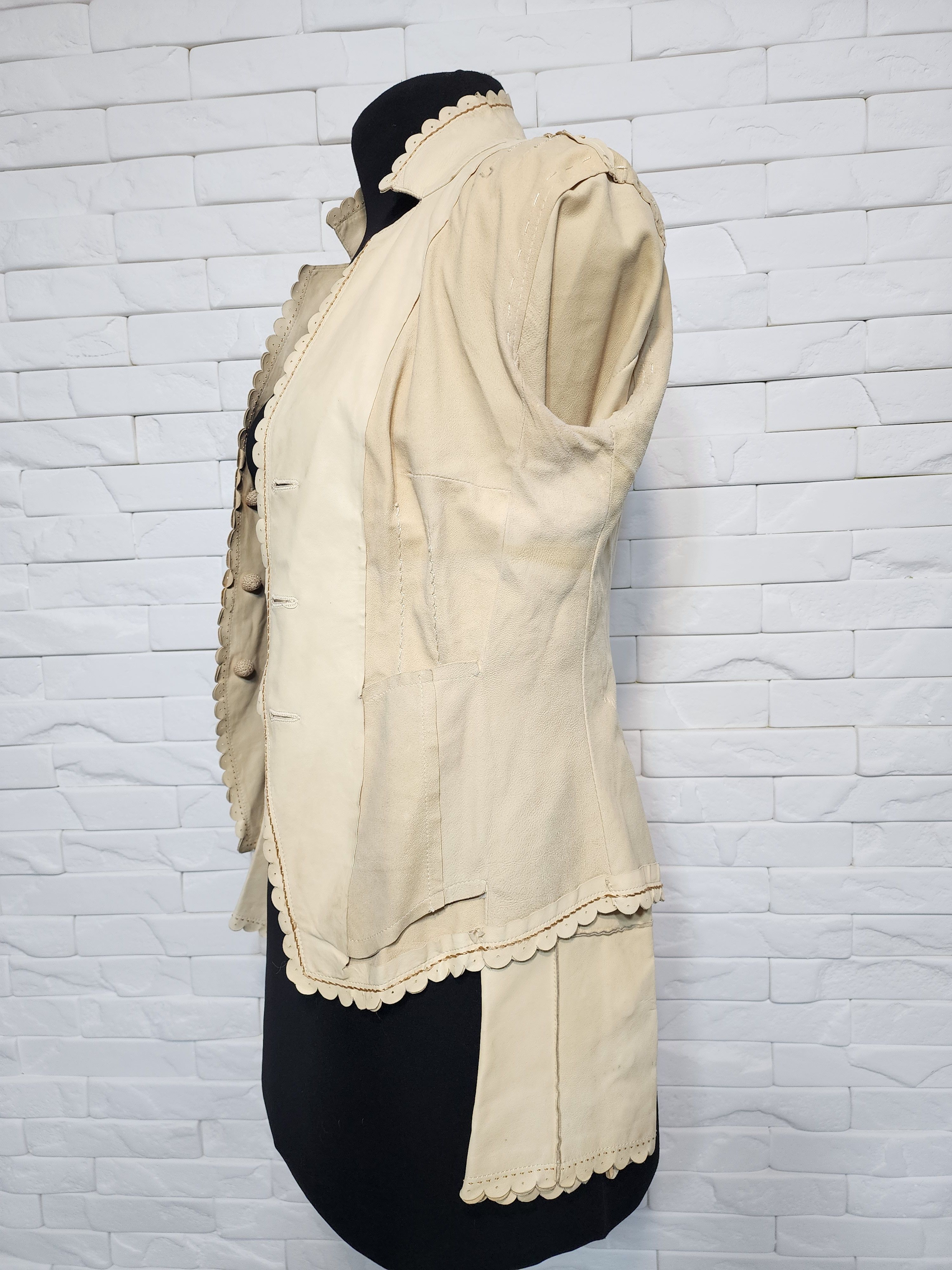Genuine Leather Yellow Leather Jacket: Women's Lightweight Leather Jacket Size S / US 4 / IT 40 - 11 Thumbnail