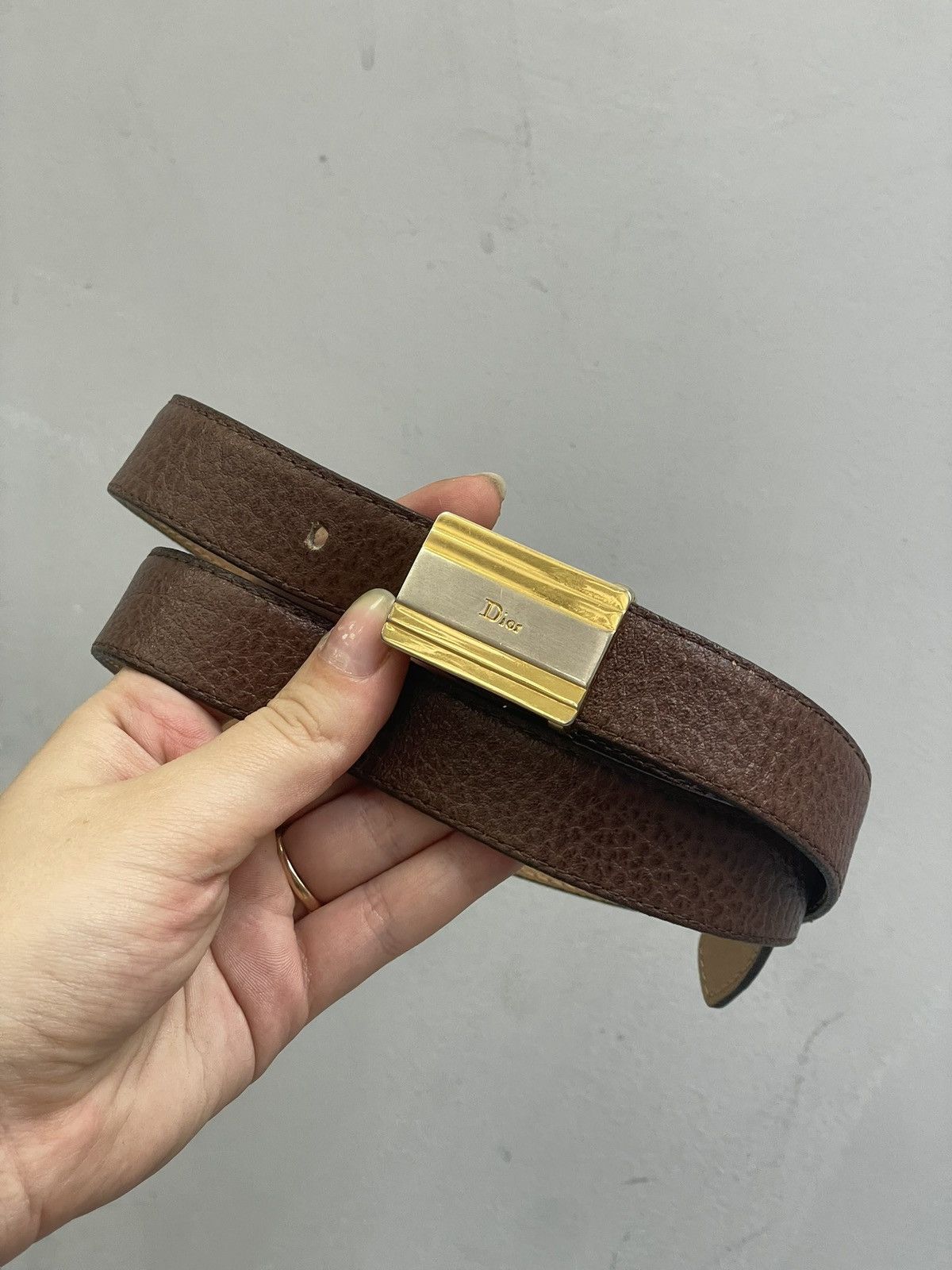 Dior Christian Dior Monsieur leather retro casual belt y2k Size ONE SIZE - 9 Thumbnail