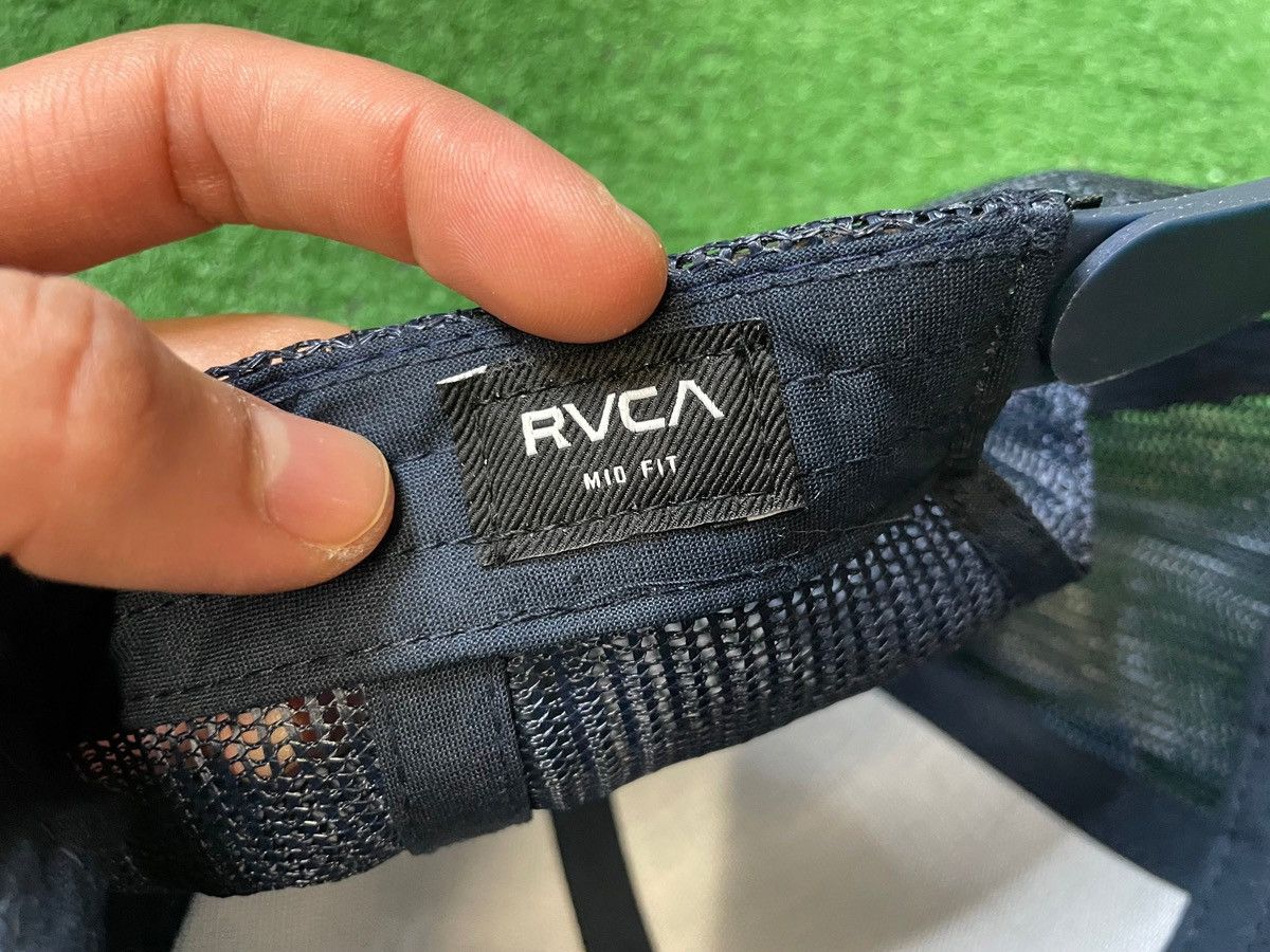 Vintage RVCA ticket mesh blue hat Size ONE SIZE - 6 Thumbnail