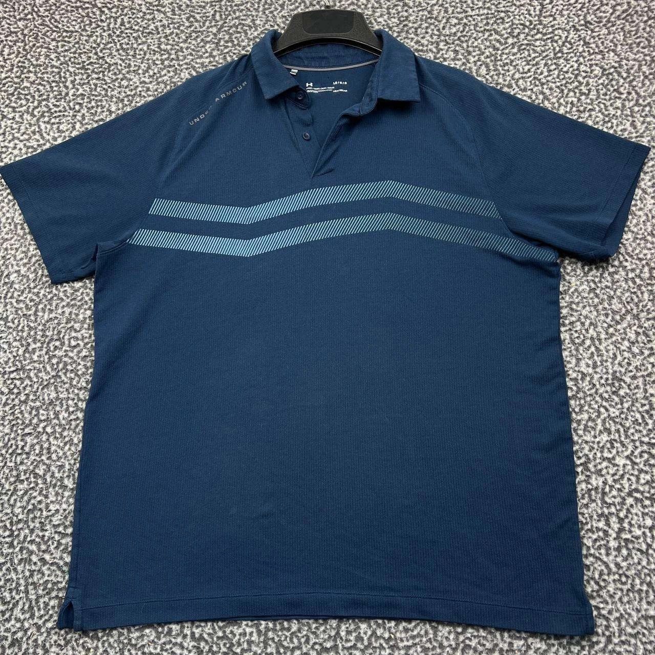 Under Armour Under Armour Golf Polo Shirt Men Blue Heatgear Collared L Size US L / EU 52-54 / 3 - 1 Thumbnail