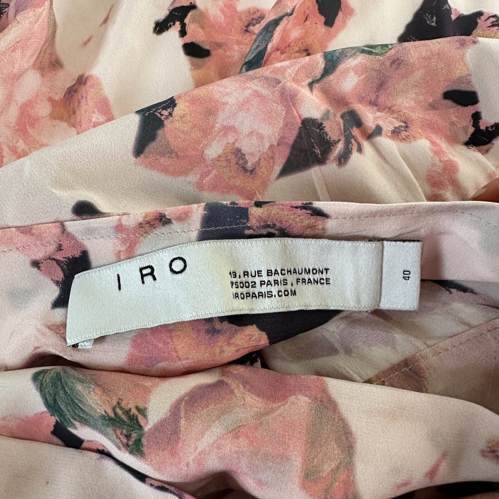 Iro Iro Floral Pink Abstract Wrap Layered Ruffled Mini Skirt 40 Size 34" / US 12 / IT 48 - 10 Thumbnail