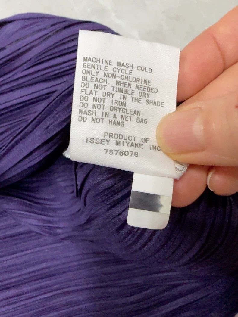 Issey Miyake Issey Miyake size:5 Purple pleated short-sleeved shirt Size M / US 6-8 / IT 42-44 - 3 Thumbnail