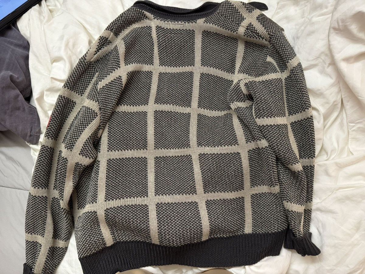 Cav Empt Cav Empt Men’s Grid Loose Knit Cardigan Charcoal Size US S / EU 44-46 / 1 - 2 Thumbnail