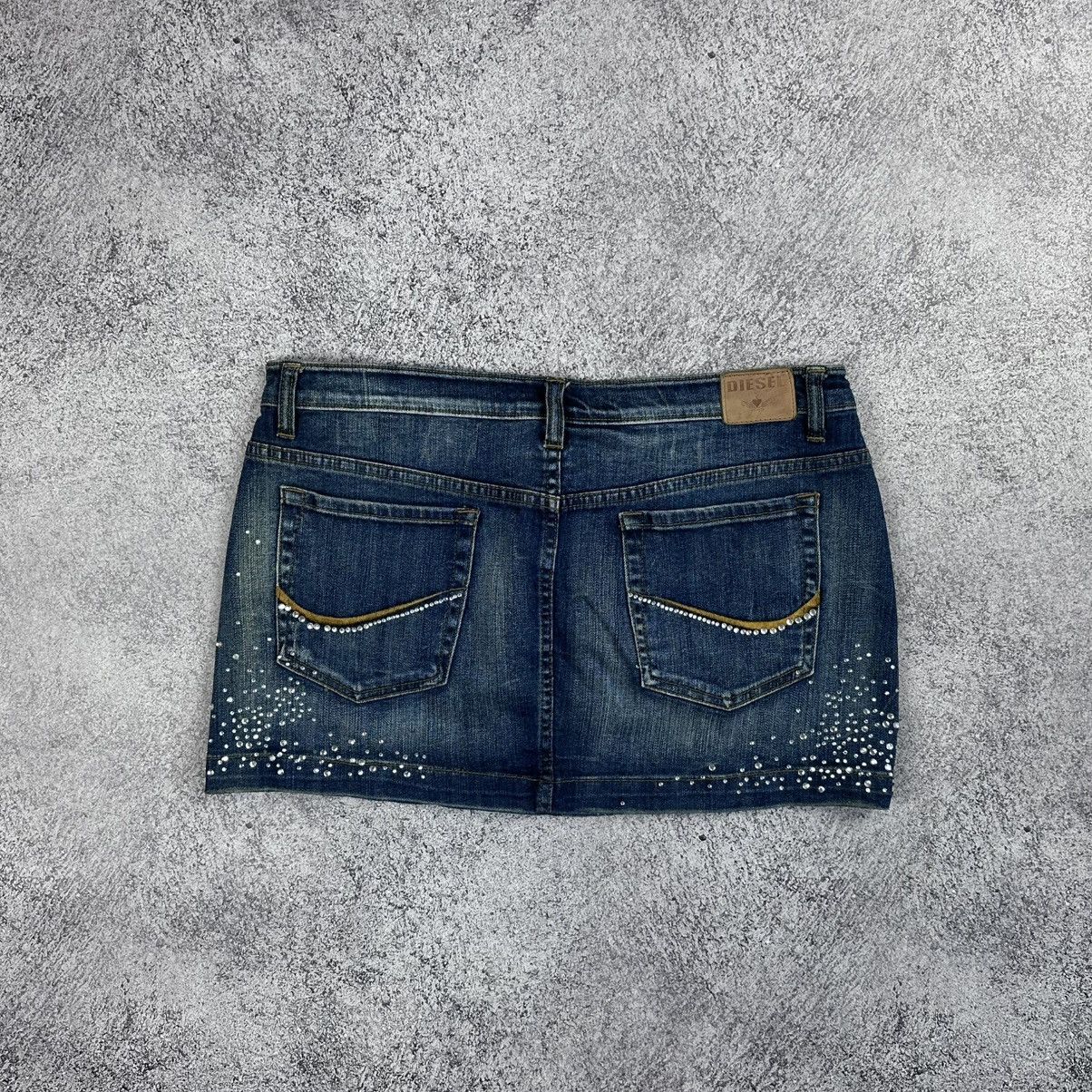 Diesel Diesel Vintage Mini Skirt Blue Low Rise Y2K Jeans Skirt W32 Size 32" / US 10 / IT 46 - 2 Thumbnail