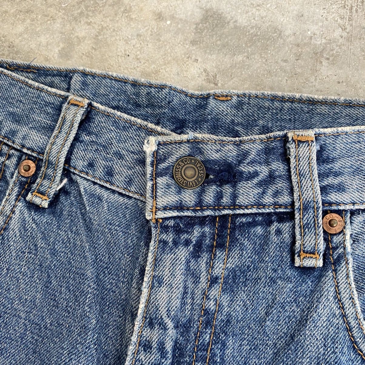 Levi's Vintage Levis 551ZXX Big E Faded Blue Selvedge LVC Jeans Size US 30 / EU 46 - 7 Thumbnail